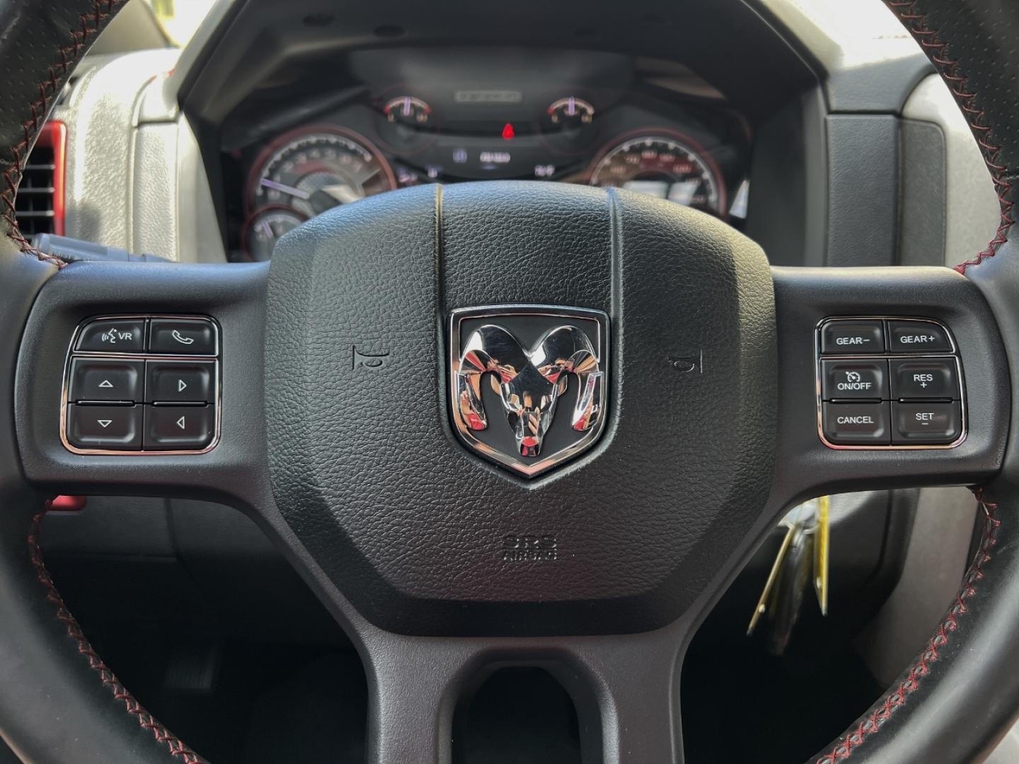 2015 GRAY /Black/Red Ram 1500 Rebel (1C6RR7YTXFS) with an HEMI 5.7L V8 engine, Automatic transmission, located at 506 S. Kingshighway, Cape Girardeau, MO, 63703, (573) 235-5000, 37.294991, -89.553635 - 2015 Ram 1500 Rebel 147xxx miles 4x4 5.7L V8 HEMI Automatic Backup Camera Power Driver Seat Heated Seats Heated Steering Wheel Bluetooth Remote Start Cruise Power Windows/Locks/Mirrors We have financing available and we accept trades! Fill out a credit application on our website or come - Photo#23