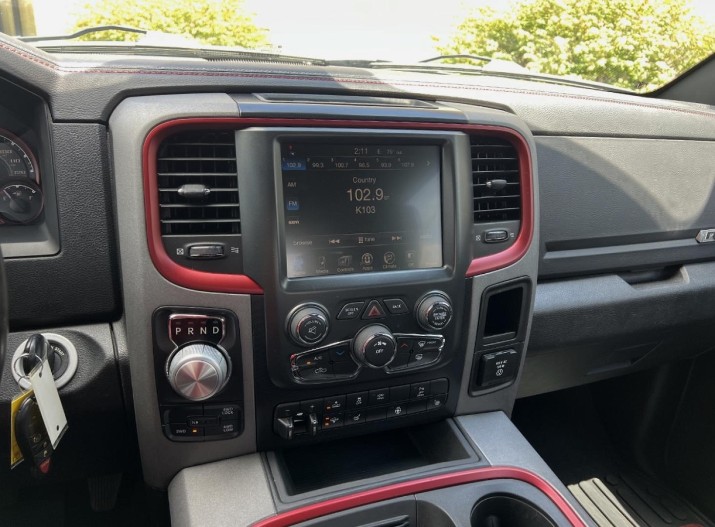 2015 GRAY /Black/Red Ram 1500 Rebel (1C6RR7YTXFS) with an HEMI 5.7L V8 engine, Automatic transmission, located at 506 S. Kingshighway, Cape Girardeau, MO, 63703, (573) 235-5000, 37.294991, -89.553635 - 2015 Ram 1500 Rebel 147xxx miles 4x4 5.7L V8 HEMI Automatic Backup Camera Power Driver Seat Heated Seats Heated Steering Wheel Bluetooth Remote Start Cruise Power Windows/Locks/Mirrors We have financing available and we accept trades! Fill out a credit application on our website or come - Photo#24