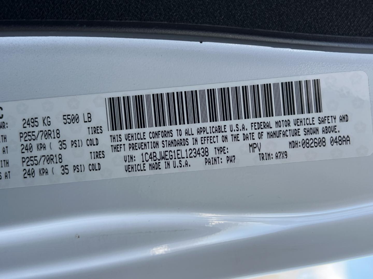 2014 WHITE /Black Cloth Jeep Wrangler Unlimited Sahara (1C4BJWEG1EL) with an 3.6L V6 engine, Automatic transmission, located at 506 S. Kingshighway, Cape Girardeau, MO, 63703, (573) 235-5000, 37.294994, -89.556206 - 2014 Jeep Wrangler Unlimited Sahara Only 48xxx miles 4x4 3.6L V6 Automatic Local Trade-In 20" Wheels Cruise Power Windows/Locks/Mirrors We have financing available and we accept trades! Fill out a credit application on our website or come by today! If you have any questions, give us a call - Photo#38