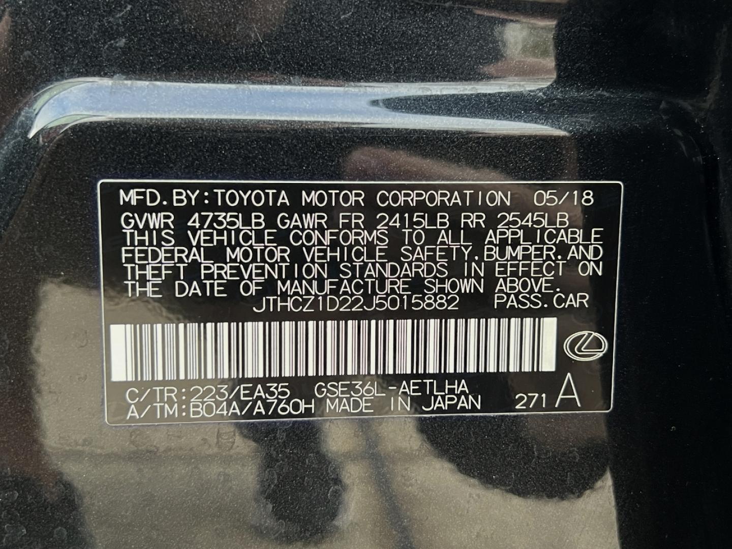 2018 BLACK /Red Leather LEXUS IS 350 (JTHCZ1D22J5) with an 3.5L V6 engine, Automatic transmission, located at 2990 Old Orchard Rd., Jackson, MO, 63755, 37.354214, -89.612106 - 2018 Lexus IS 350 112xxx miles All Wheel Drive 3.5L V6 Automatic Leather Navigation Backup Camera Power/Heated/Cooled Seats Heated Steering Wheel Sunroof Cruise Power Windows/Locks/Mirrors We have financing available and we accept trades! Fill out a credit application on our website or - Photo#45