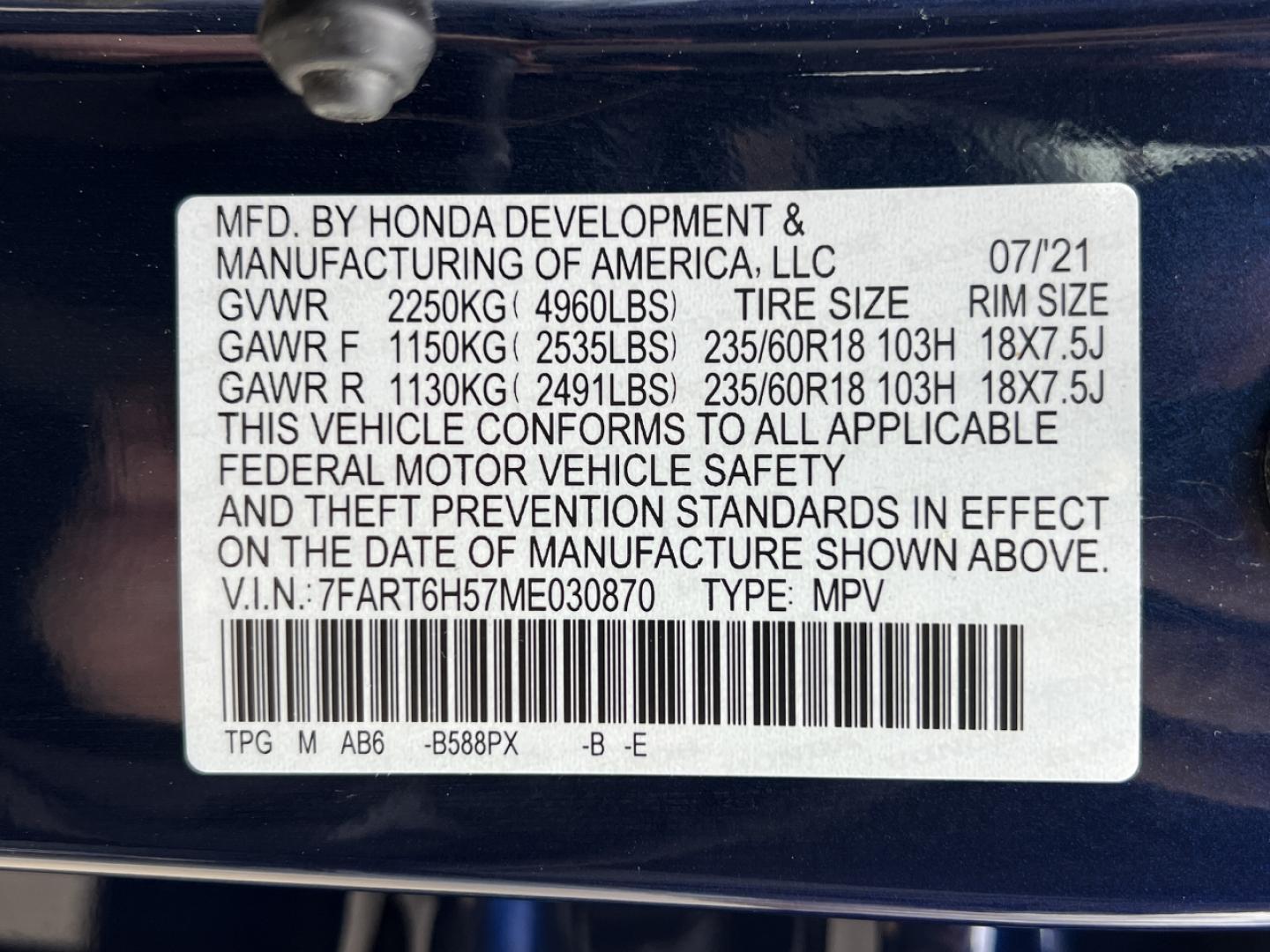 2021 BLUE /Gray Cloth HONDA CR-V EX (7FART6H57ME) with an 2.0L 4 Cyl. engine, Continuously Variable transmission, located at 2990 Old Orchard Rd., Jackson, MO, 63755, 37.354214, -89.612106 - 2021 Honda CR-V HYBRID EX 1-Owner 95xxx miles All Wheel Drive 2.0L 4 Cyl. Hybrid Automatic Backup Camera Sunroof Heated Seats Power Driver Seat Bluetooth Cruise Power Windows/Locks/Mirrors We have financing available and we accept trades! Fill out a credit application on our website or - Photo#41