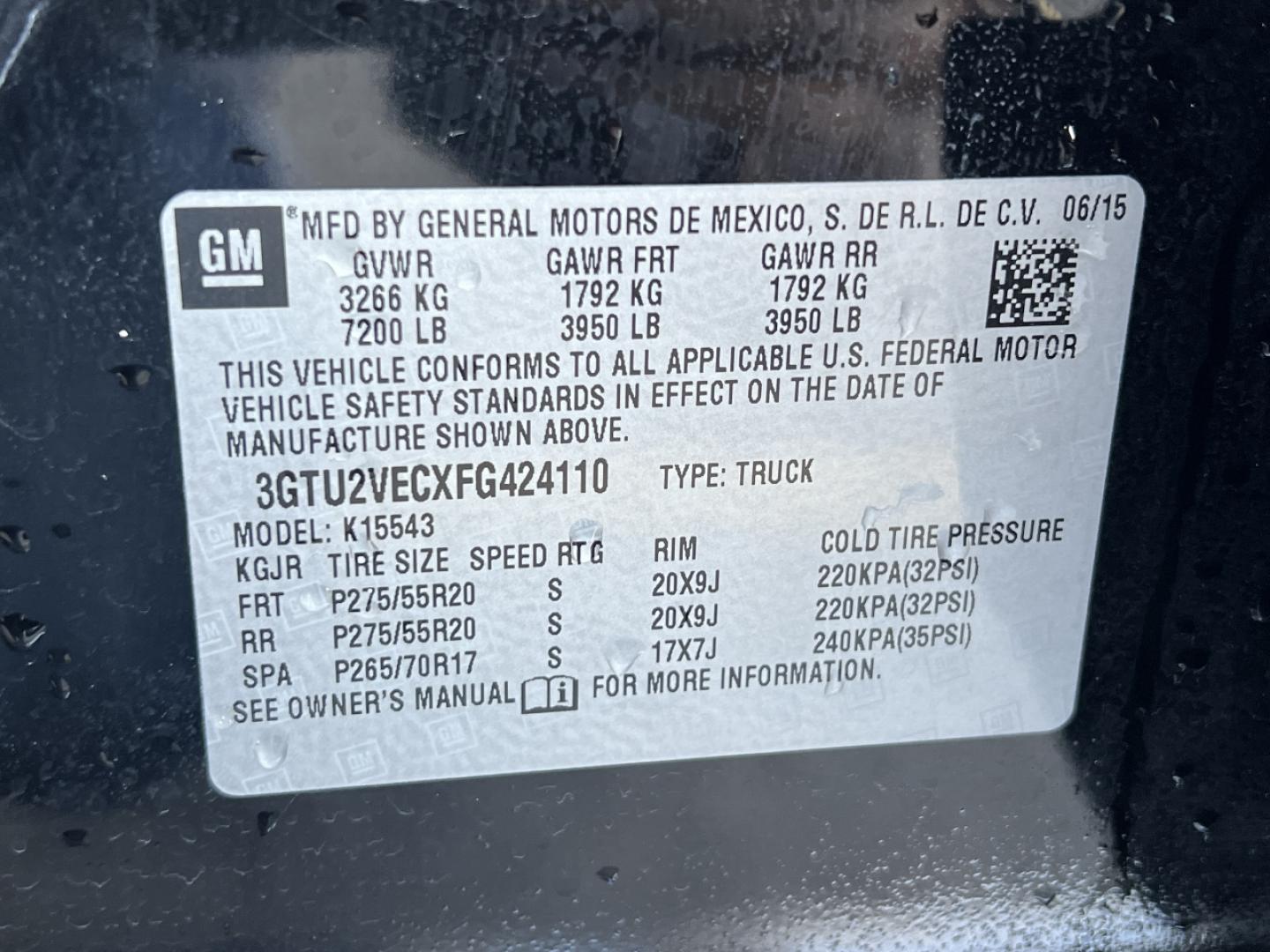 2015 BLACK /Tan Leather GMC SIERRA 1500 SLT (3GTU2VECXFG) with an 5.3L V8 engine, Automatic transmission, located at 2990 Old Orchard Rd., Jackson, MO, 63755, 37.354214, -89.612106 - 2015 GMC Sierra 1500 SLT 130xxx miles 4x4 5.3L V8 Automatic Leather Navigation Backup Camera Power/Heated/Cooled Seats Bluetooth 20" Wheels Cruise Power Windows/Locks/Mirrors We have financing available and we accept trades! Fill out a credit application on our website or come by today! - Photo#43