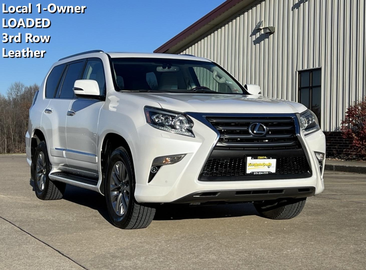 2014 WHITE /Tan Leather LEXUS GX 460 PREMIUM (JTJJM7FX7E5) with an 4.6L V6 engine, Automatic transmission, located at 2990 Old Orchard Rd., Jackson, MO, 63755, 37.354214, -89.612106 - 2014 Lexus GX 460 Premium Local 1-Owner 231xxx miles All Wheel Drive 4.6L V8 Automatic Leather 3rd Row Navigation Backup Camera Power/Heated/Cooled Seats Heated Rear Seats Heated Steering Wheel Sunroof Bluetooth Cruise Power Windows/Locks/Mirrors We have financing available and we a - Photo#0