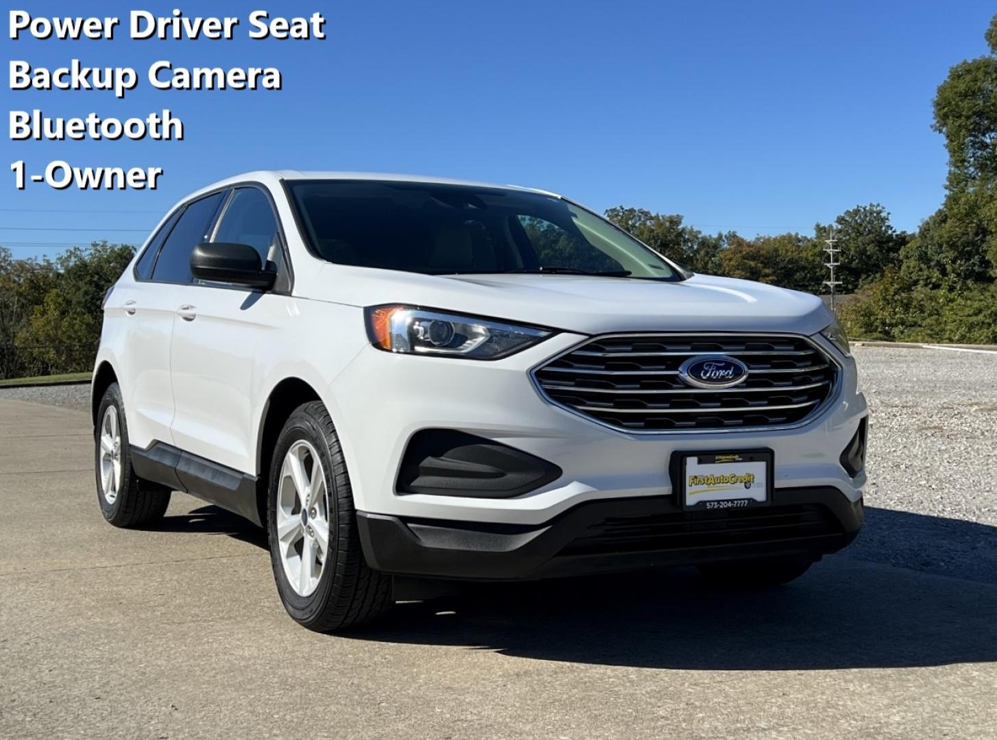 2020 WHITE FORD EDGE SE (2FMPK3G98LB) with an 2.0L 4 Cyl. engine, Automatic transmission, located at 2990 Old Orchard Rd., Jackson, MO, 63755, 37.354214, -89.612106 - We have financing available and we accept trades! Fill out a credit application on our website or come by today! If you have any questions, give us a call at (573) 204-7777 or visit our website at firstautocredit.com. - Photo#0