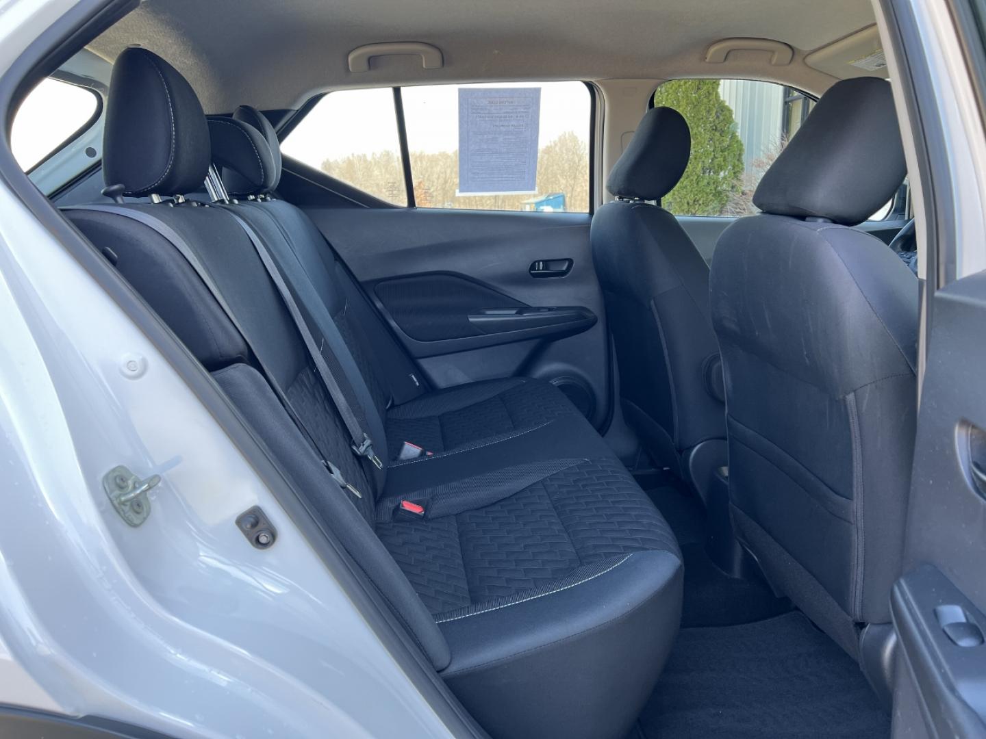 2021 WHITE /Black Cloth NISSAN KICKS S (3N1CP5BV2ML) with an 1.6L 4 Cyl. engine, Continuously Variable transmission, located at 506 S. Kingshighway, Cape Girardeau, MO, 63703, 37.294994, -89.556206 - 2021 Nissan Kicks S 1-Owner 146xxx miles Front Wheel Drive 1.6L 4 Cyl. Automatic Backup Camera Bluetooth Cruise Power Windows/Locks/Mirrors We have financing available and we accept trades! Fill out a credit application on our website or come by today! If you have any questions, give us a - Photo#15