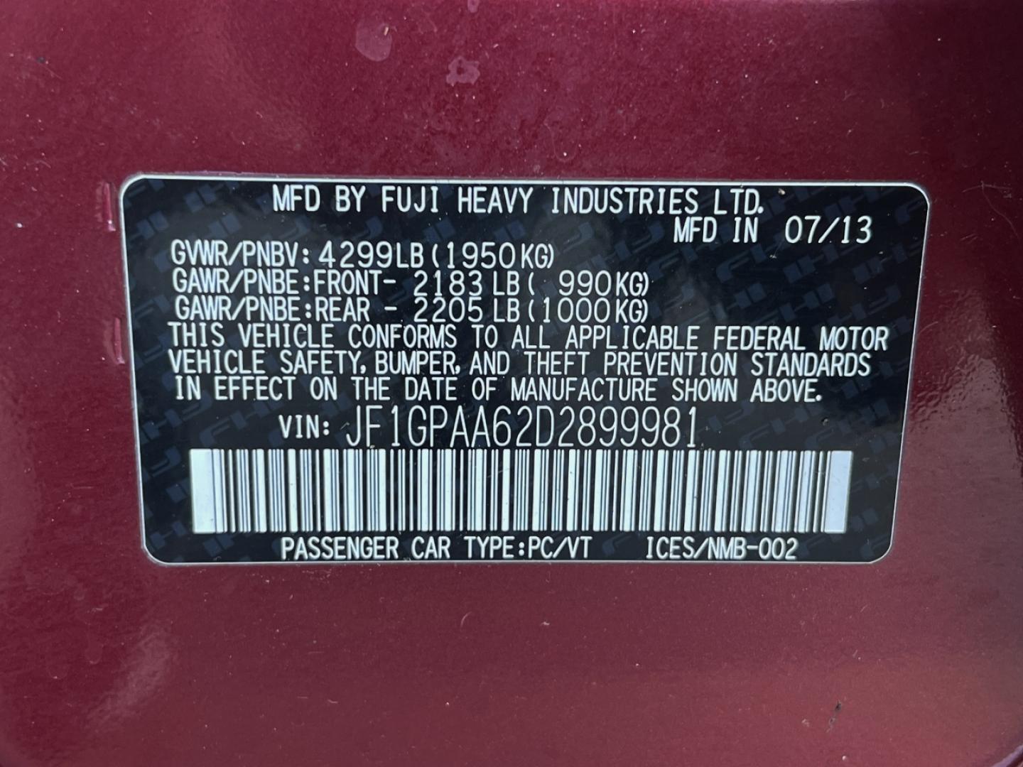 2013 MAROON /Black Cloth SUBARU IMPREZA (JF1GPAA62D2) with an 2.0L 4 Cyl. engine, Continuously Variable transmission, located at 2990 Old Orchard Rd., Jackson, MO, 63755, 37.354214, -89.612106 - 2013 Subaru Impreza 124xxx miles All Wheel Drive 2.0L 4 Cyl. Automatic Cruise Power Windows/Locks/Mirrors We have financing available and we accept trades! Fill out a credit application on our website or come by today! If you have any questions, give us a call at (573) 204-7777 or visit our - Photo#40