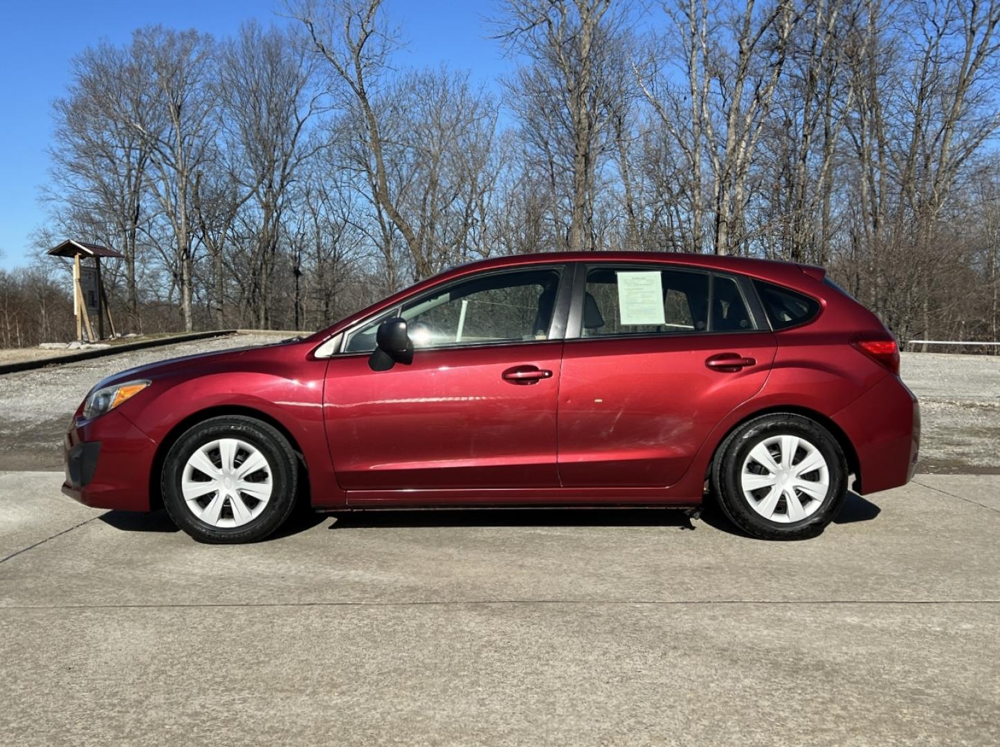 2013 MAROON /Black Cloth SUBARU IMPREZA (JF1GPAA62D2) with an 2.0L 4 Cyl. engine, Continuously Variable transmission, located at 2990 Old Orchard Rd., Jackson, MO, 63755, 37.354214, -89.612106 - 2013 Subaru Impreza 124xxx miles All Wheel Drive 2.0L 4 Cyl. Automatic Cruise Power Windows/Locks/Mirrors We have financing available and we accept trades! Fill out a credit application on our website or come by today! If you have any questions, give us a call at (573) 204-7777 or visit our - Photo#3