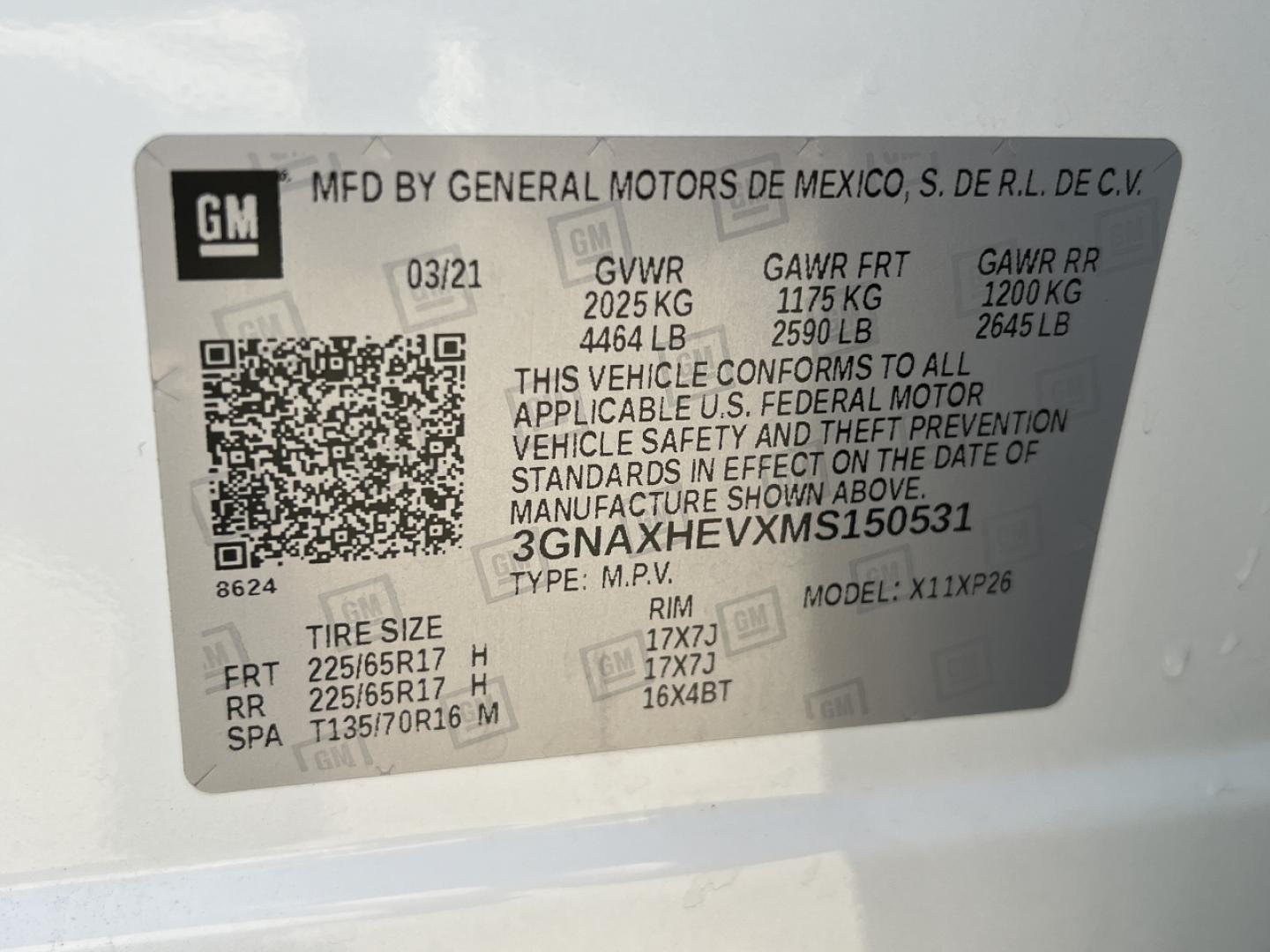 2021 WHITE /Gray Cloth CHEVROLET EQUINOX LS (3GNAXHEVXMS) with an 1.5L 4 Cyl. engine, Automatic transmission, located at 2990 Old Orchard Rd., Jackson, MO, 63755, 37.354214, -89.612106 - 2021 Chevrolet Equinox LS 93xxx miles Front Wheel Drive 1.5L 4 Cyl. Automatic Power Driver Seat Backup Camera Bluetooth Cruise Power Windows/Locks/Mirrors We have financing available and we accept trades! Fill out a credit application on our website or come by today! If you have any quest - Photo#44