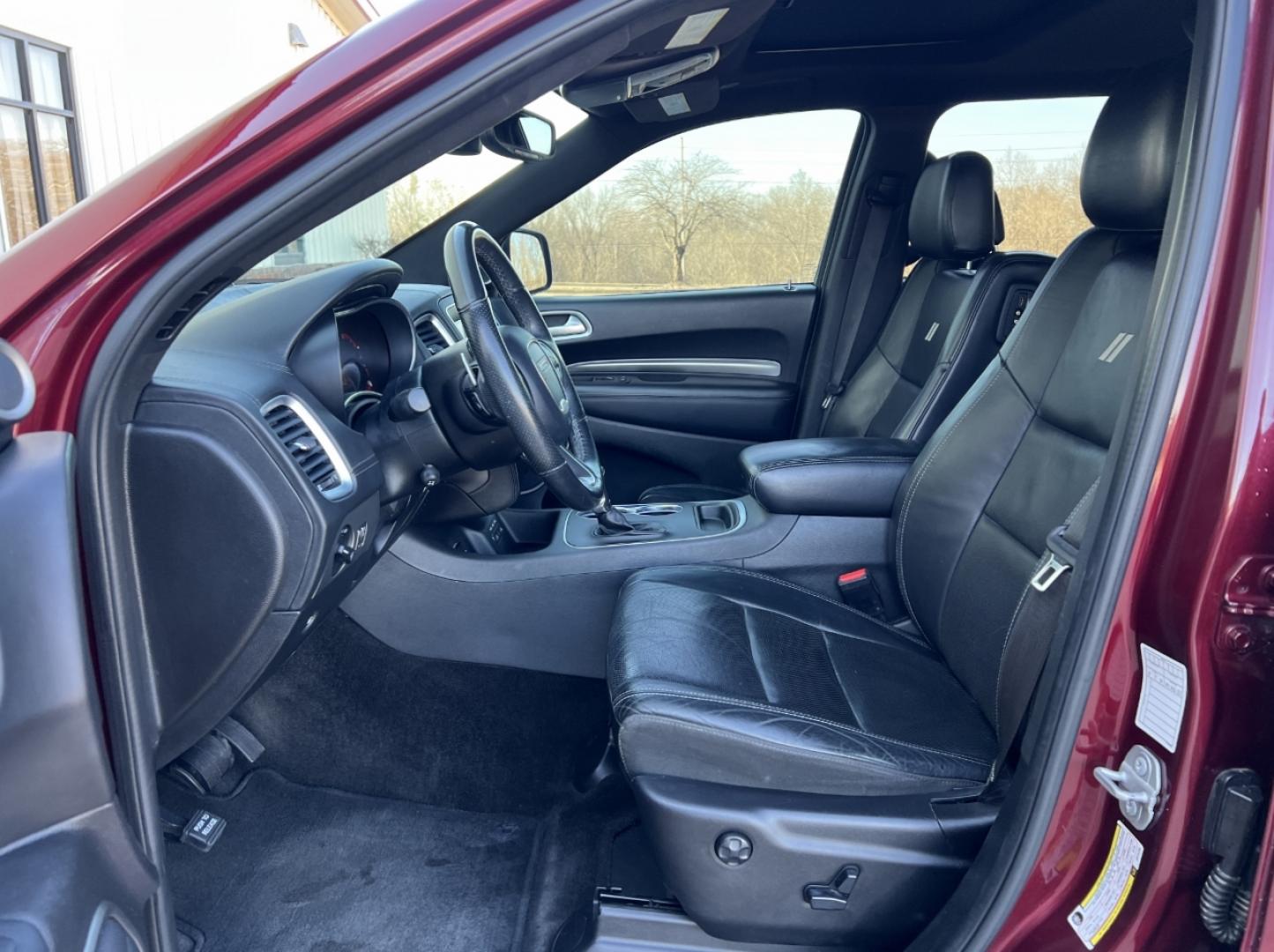 2018 MAROON /Black Leather Dodge Durango Citadel AWD (1C4RDJEG8JC) with an 3.6L V6 engine, Automatic transmission, located at 2990 Old Orchard Rd., Jackson, MO, 63755, 37.354214, -89.612106 - 2018 Dodge Durango Citadel 131xxx miles All Wheel Drive 3.6L V6 Automatic Leather 3rd Row Navigation Rear Entertainment Backup Camera Sunroof Power/Heated/Cooled Seats Heated Rear Seats Heated Steering Wheel Bluetooth Remote Start Cruise Power Windows/Locks/Mirrors We have financin - Photo#18
