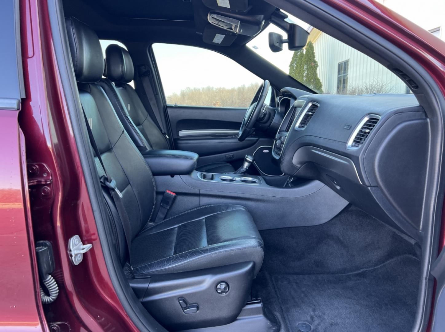 2018 MAROON /Black Leather Dodge Durango Citadel AWD (1C4RDJEG8JC) with an 3.6L V6 engine, Automatic transmission, located at 2990 Old Orchard Rd., Jackson, MO, 63755, 37.354214, -89.612106 - 2018 Dodge Durango Citadel 131xxx miles All Wheel Drive 3.6L V6 Automatic Leather 3rd Row Navigation Rear Entertainment Backup Camera Sunroof Power/Heated/Cooled Seats Heated Rear Seats Heated Steering Wheel Bluetooth Remote Start Cruise Power Windows/Locks/Mirrors We have financin - Photo#20