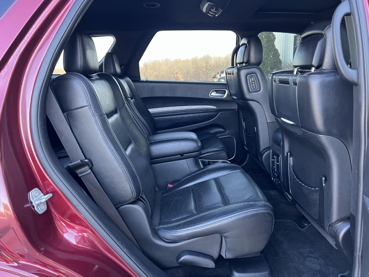 2018 MAROON /Black Leather Dodge Durango Citadel AWD (1C4RDJEG8JC) with an 3.6L V6 engine, Automatic transmission, located at 2990 Old Orchard Rd., Jackson, MO, 63755, 37.354214, -89.612106 - 2018 Dodge Durango Citadel 131xxx miles All Wheel Drive 3.6L V6 Automatic Leather 3rd Row Navigation Rear Entertainment Backup Camera Sunroof Power/Heated/Cooled Seats Heated Rear Seats Heated Steering Wheel Bluetooth Remote Start Cruise Power Windows/Locks/Mirrors We have financin - Photo#22