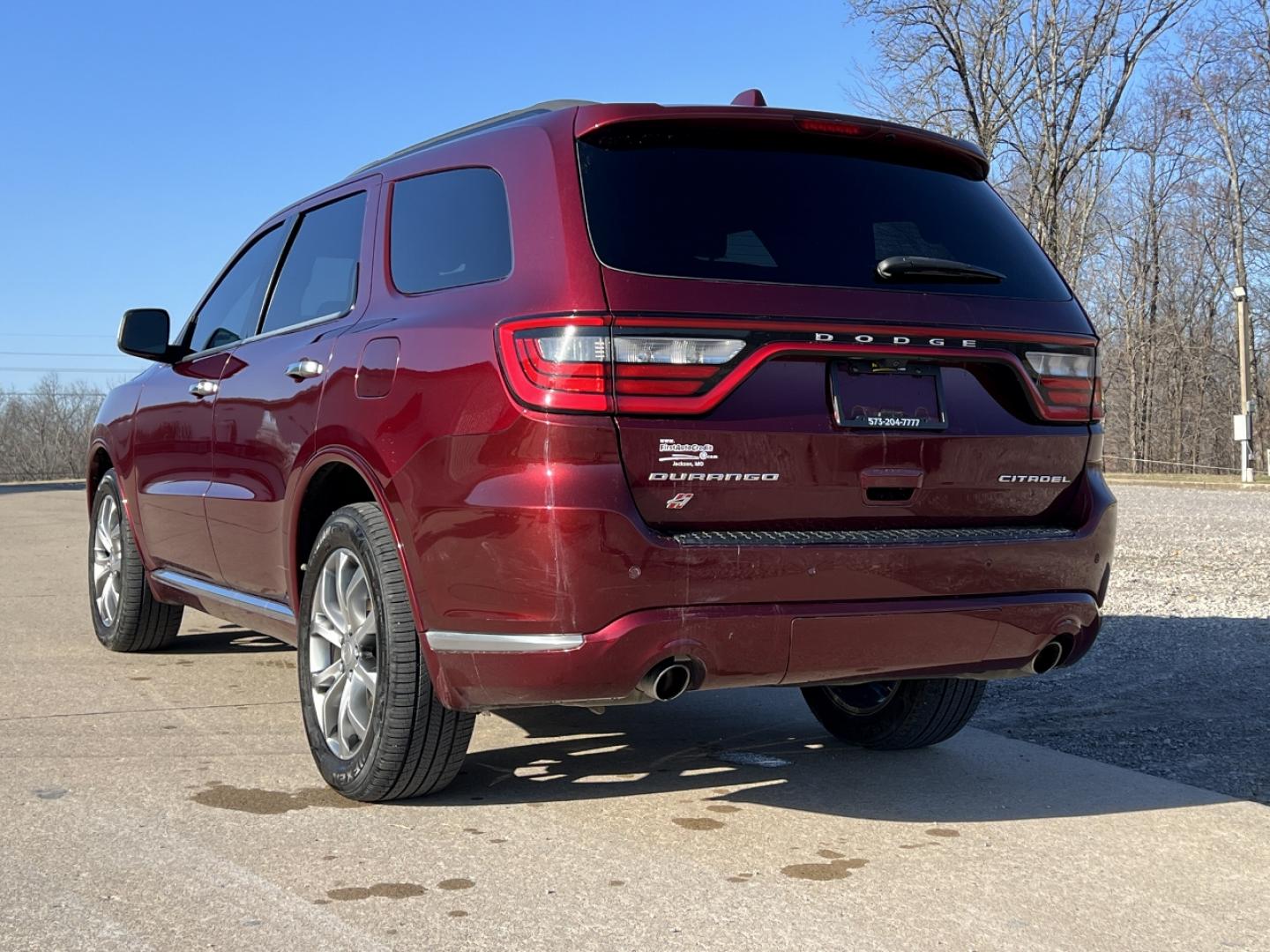 2018 MAROON /Black Leather Dodge Durango Citadel AWD (1C4RDJEG8JC) with an 3.6L V6 engine, Automatic transmission, located at 2990 Old Orchard Rd., Jackson, MO, 63755, 37.354214, -89.612106 - 2018 Dodge Durango Citadel 131xxx miles All Wheel Drive 3.6L V6 Automatic Leather 3rd Row Navigation Rear Entertainment Backup Camera Sunroof Power/Heated/Cooled Seats Heated Rear Seats Heated Steering Wheel Bluetooth Remote Start Cruise Power Windows/Locks/Mirrors We have financin - Photo#14