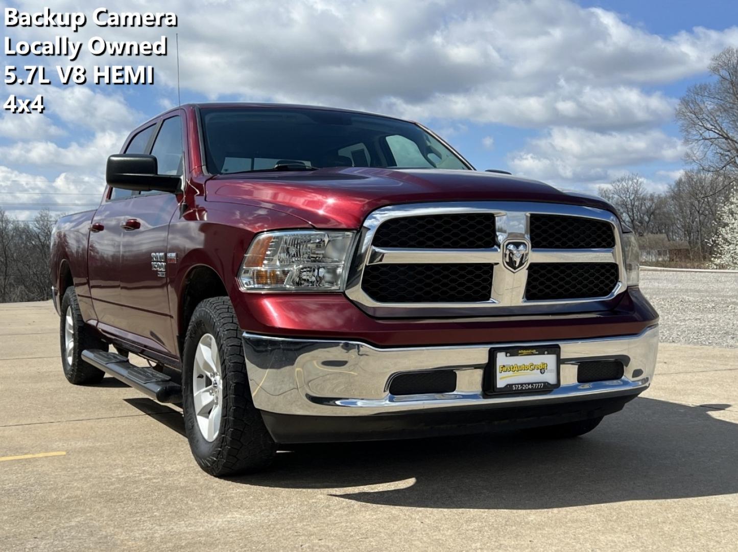2019 MAROON /Gray Cloth RAM 1500 CLASSIC SLT (1C6RR7TT3KS) with an 5.7L V8 engine, Automatic transmission, located at 2990 Old Orchard Rd., Jackson, MO, 63755, 37.354214, -89.612106 - 2019 Ram 1500 Classic SLT 184xxx miles 4x4 5.7L V8 HEMI Automatic Backup Camera Bluetooth Cruise Power Windows/Locks/Mirrors We have financing available and we accept trades! Fill out a credit application on our website or come by today! If you have any questions, give us a call at (573) 2 - Photo#0