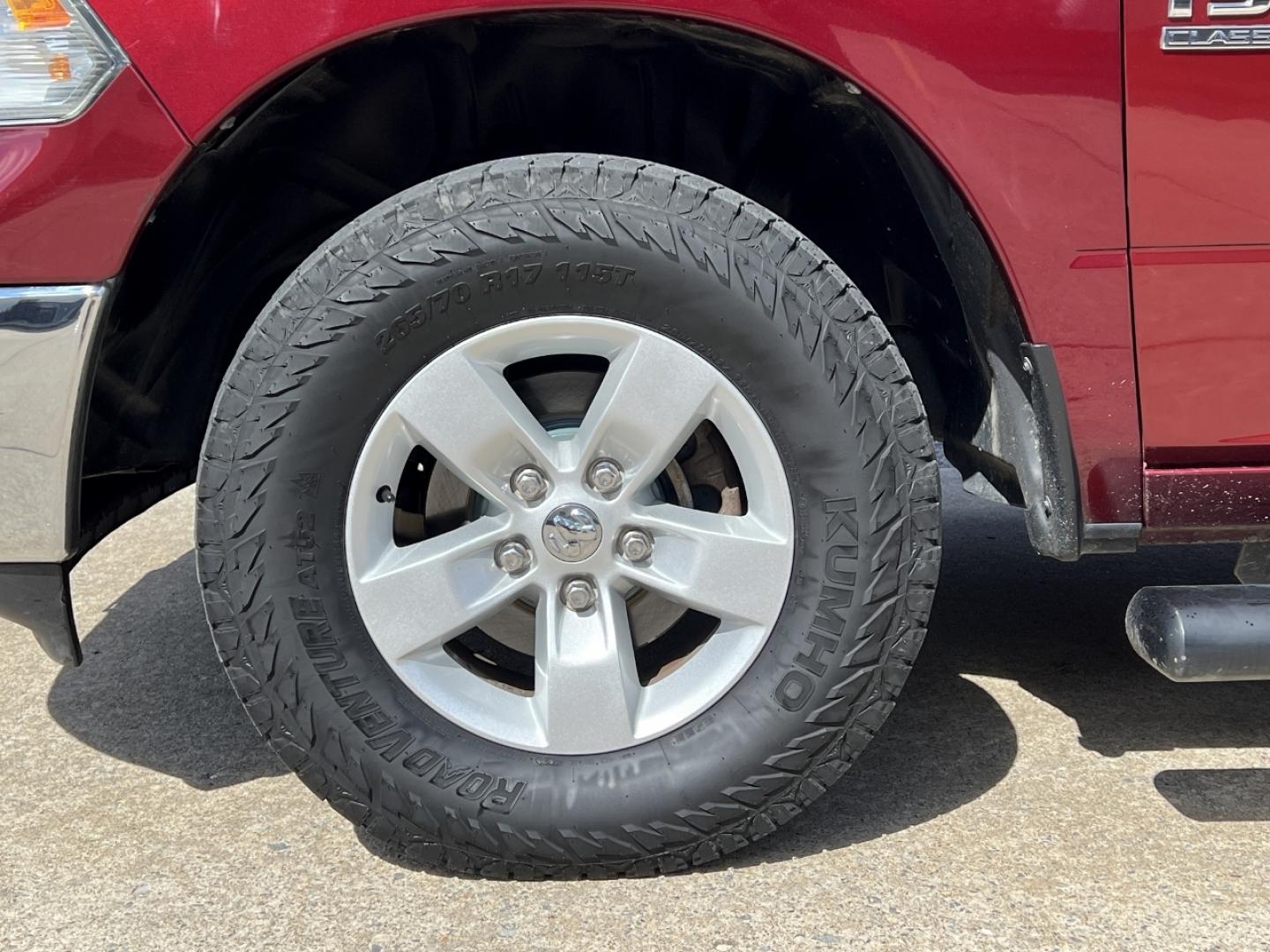 2019 MAROON /Gray Cloth RAM 1500 CLASSIC SLT (1C6RR7TT3KS) with an 5.7L V8 engine, Automatic transmission, located at 2990 Old Orchard Rd., Jackson, MO, 63755, 37.354214, -89.612106 - 2019 Ram 1500 Classic SLT 184xxx miles 4x4 5.7L V8 HEMI Automatic Backup Camera Bluetooth Cruise Power Windows/Locks/Mirrors We have financing available and we accept trades! Fill out a credit application on our website or come by today! If you have any questions, give us a call at (573) 2 - Photo#31