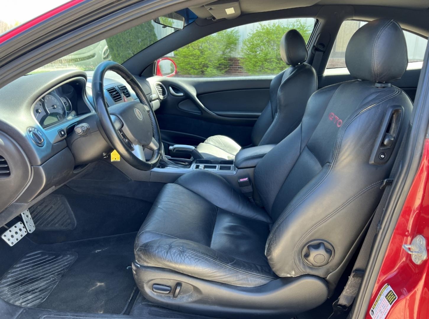 2004 RED /Black Leather PONTIAC GTO (6G2VX12G84L) with an 5.7L V8 engine, Automatic transmission, located at 2990 Old Orchard Rd., Jackson, MO, 63755, 37.354214, -89.612106 - 2004 Pontiac GTO Only 88xxx miles Rear Wheel Drive 5.7L V8 Automatic Leather Power Seats Cruise Power Windows/Mirrors We have financing available and we accept trades! Fill out a credit application on our website or come by today! If you have any questions, give us a call at (573) 204-7777 - Photo#11