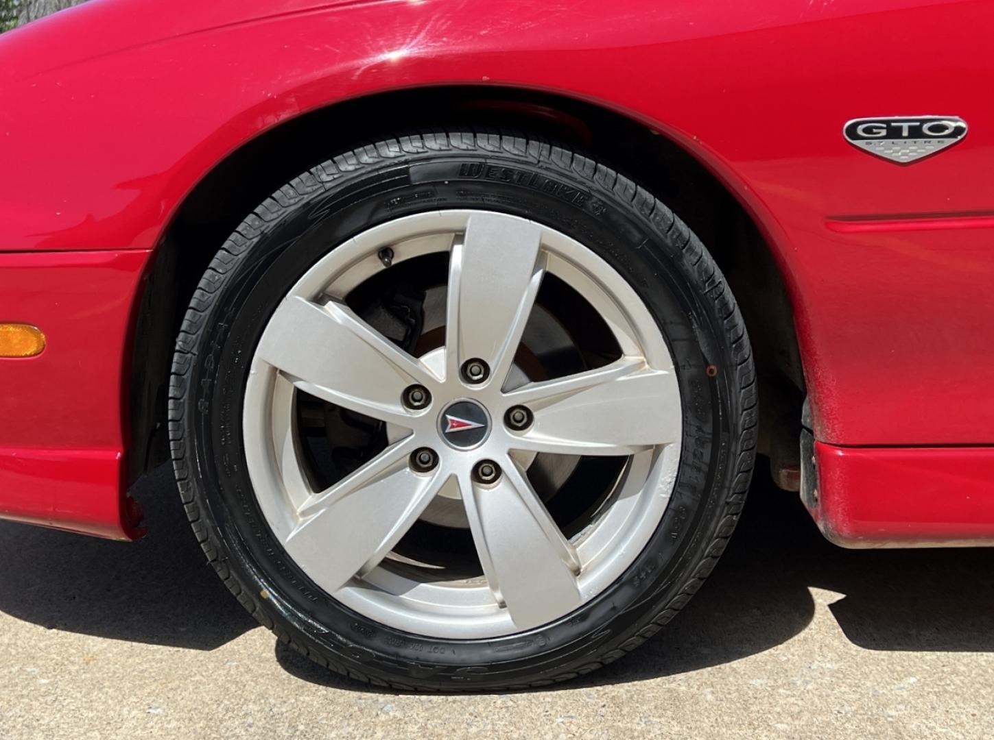 2004 RED /Black Leather PONTIAC GTO (6G2VX12G84L) with an 5.7L V8 engine, Automatic transmission, located at 2990 Old Orchard Rd., Jackson, MO, 63755, 37.354214, -89.612106 - 2004 Pontiac GTO Only 88xxx miles Rear Wheel Drive 5.7L V8 Automatic Leather Power Seats Cruise Power Windows/Mirrors We have financing available and we accept trades! Fill out a credit application on our website or come by today! If you have any questions, give us a call at (573) 204-7777 - Photo#29