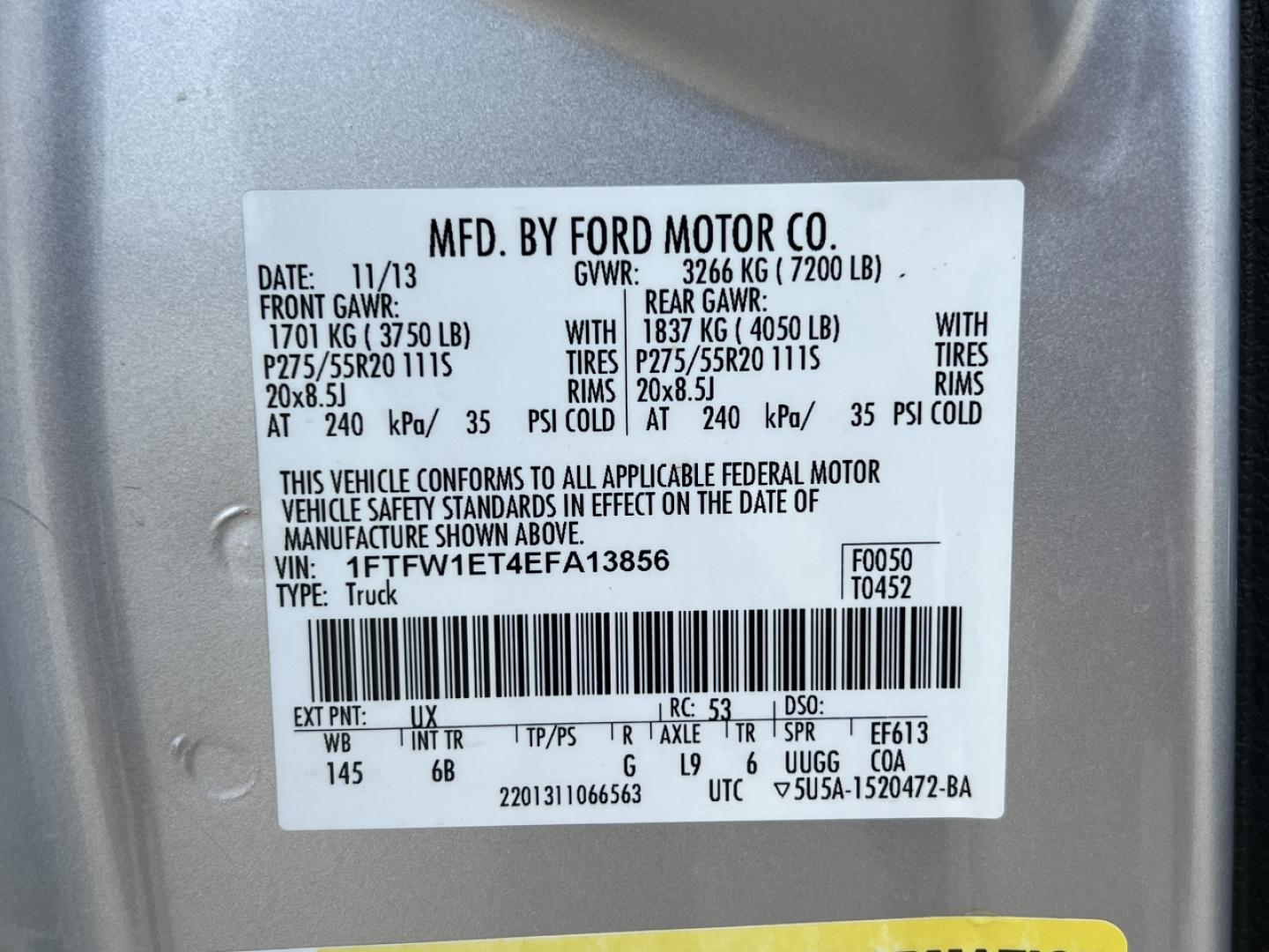 2014 SILVER /Black Suede/Leather Ford F-150 FX4 SuperCrew 5.5-ft. Bed 4WD (1FTFW1ET4EF) with an 3.5L V6 TURBO engine, Automatic transmission, located at 2990 Old Orchard Rd., Jackson, MO, 63755, 37.354214, -89.612106 - 2014 Ford F-150 FX4 Local 1-Owner 127xxx miles 4x4 3.5L V6 Automatic 20" Wheels Navigation Power/Heated/Cooled Seats Backup Camera Sunroof Bluetooth Remote Start Cruise Power Windows/Locks/Mirrors We have financing available and we accept trades! Fill out a credit application on our w - Photo#50