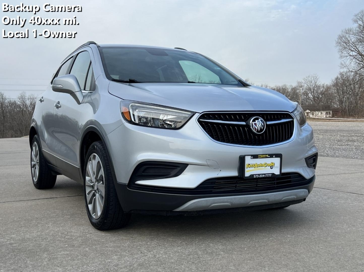 2019 SILVER /Black Cloth/Leather BUICK ENCORE PREFERRED (KL4CJASB6KB) with an 1.4L 4 Cyl. engine, Automatic transmission, located at 2990 Old Orchard Rd., Jackson, MO, 63755, 37.354214, -89.612106 - 2019 Buick Encore Preferred Local 1-Owner Only 40xxx miles Front Wheel Drive 1.4L 4 Cyl. Automatic Backup Camera Power Driver Seat Bluetooth Cruise Power Windows/Locks/Mirrors We have financing available and we accept trades! Fill out a credit application on our website or come by today! - Photo#0
