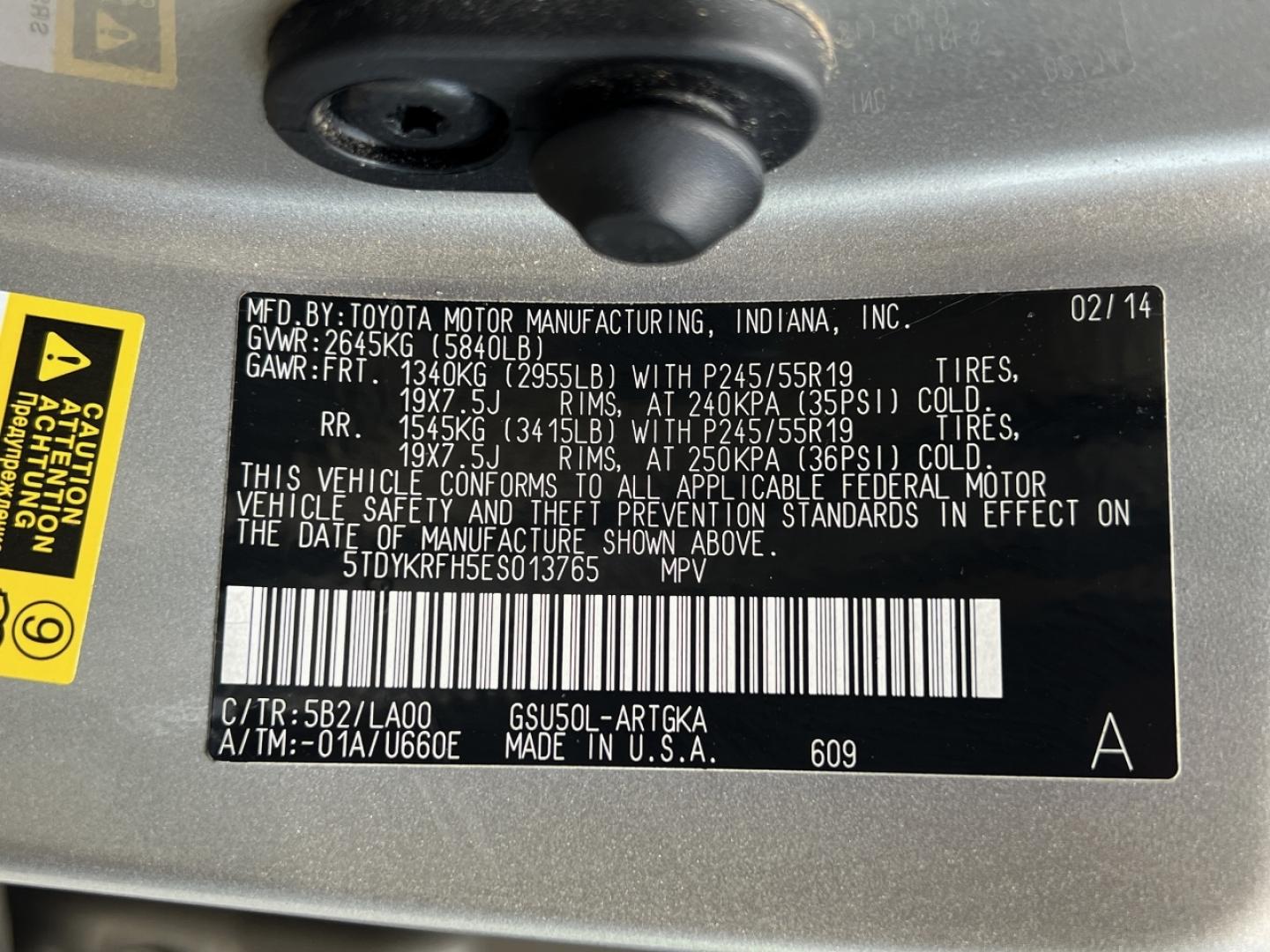 2014 GOLD /Tan Leather TOYOTA HIGHLANDER LIMITED (5TDYKRFH5ES) with an 3.5L V6 engine, Automatic transmission, located at 2990 Old Orchard Rd., Jackson, MO, 63755, 37.354214, -89.612106 - 2014 Toyota Highlander Limited 1-Owner Only 25xxx miles Front Wheel Drive 3.5L V6 Automatic Leather 3rd Row Navigation Power/Heated/Cooled Seats Backup Camera Sunroof Bluetooth Cruise Power Windows/Locks/Mirrors We have financing available and we accept trades! Fill out a credit appl - Photo#47