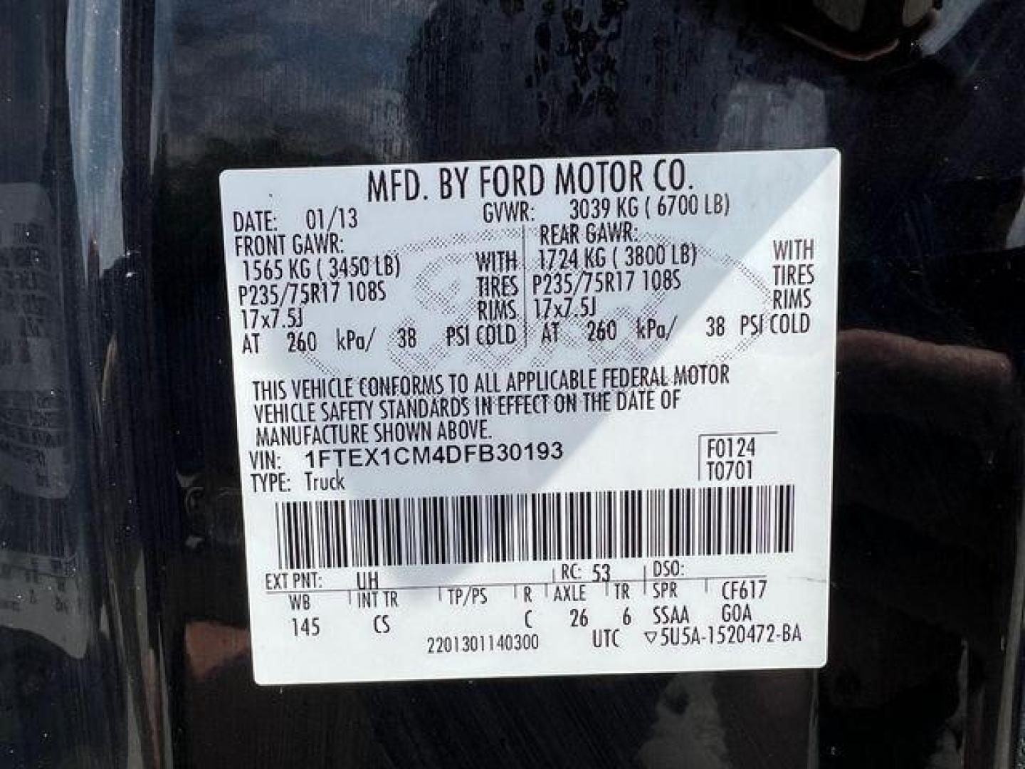 2013 BLACK /Gray Cloth FORD F150 XL (1FTEX1CM4DF) with an 3.7L V6 engine, Automatic transmission, located at 2990 Old Orchard Rd., Jackson, MO, 63755, 37.354214, -89.612106 - 2013 Ford F-150 XL 1-Owner 167xxx miles Rear Wheel Drive 3.7L V6 Automatic Bluetooth Cruise Power Windows/Locks/Mirrors We have financing available and we accept trades! Fill out a credit application on our website or come by today! If you have any questions, give us a call at (573) 204-77 - Photo#46