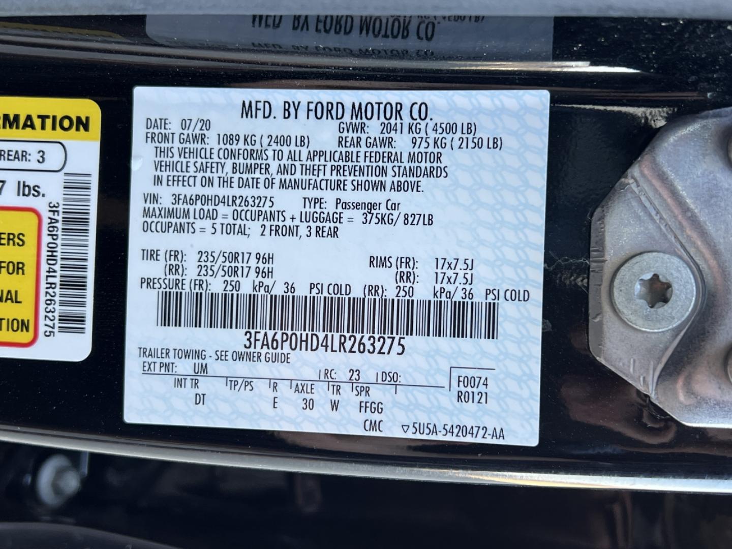 2020 BLACK /Black Cloth FORD FUSION SE (3FA6P0HD4LR) with an 1.5L 4 Cyl. engine, Automatic transmission, located at 2990 Old Orchard Rd., Jackson, MO, 63755, 37.354214, -89.612106 - 2020 Ford Fusion SE 114xxx miles Front Wheel Drive 1.5L 4 Cyl. Automatic New Tires Power Driver Seat Backup Camera Sunroof Bluetooth Cruise Power Windows/Locks/Mirrors We have financing available and we accept trades! Fill out a credit application on our website or come by today! If you - Photo#46