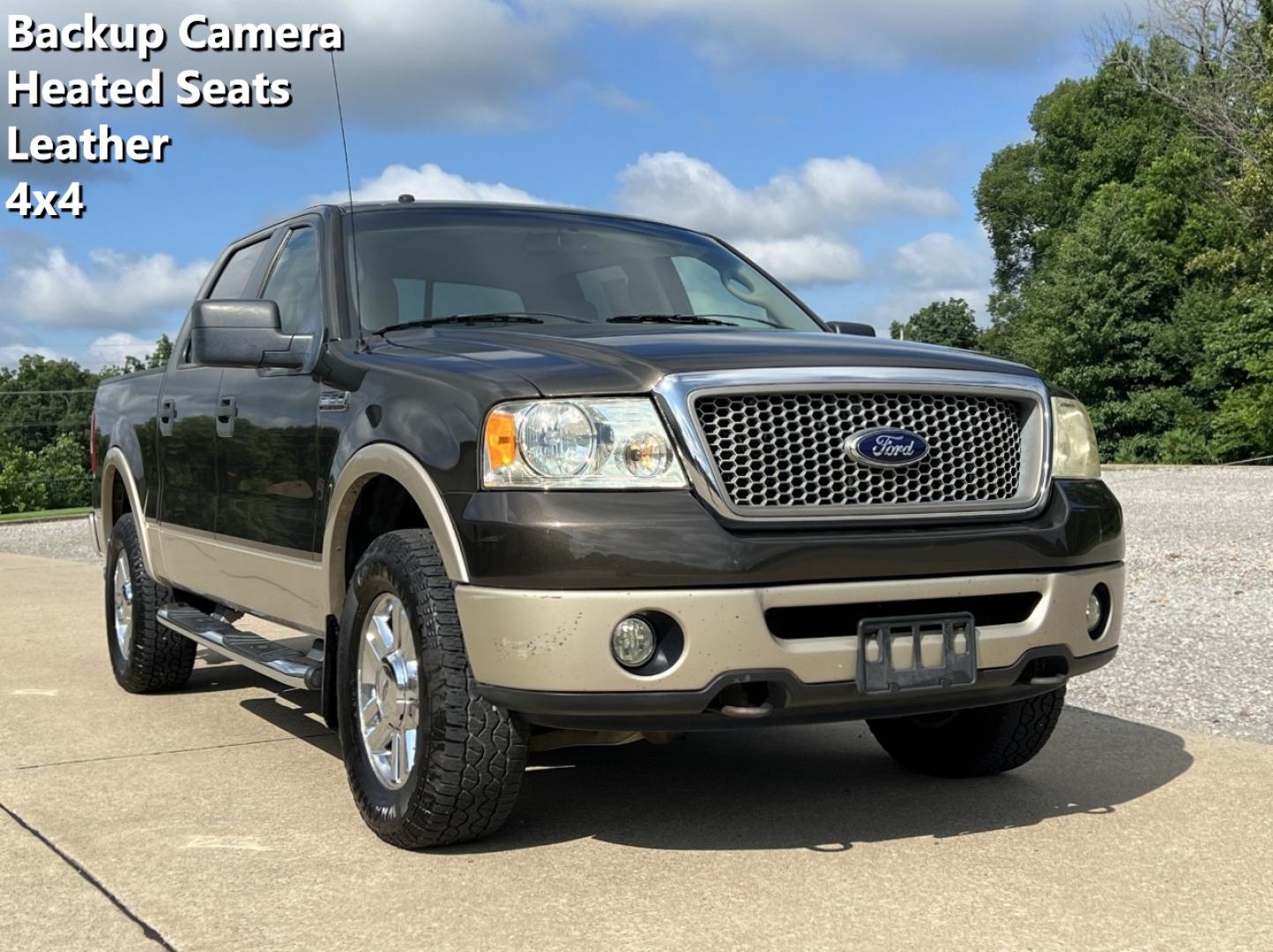 2008 BROWN /Tan Leather FORD F150 LARIAT (1FTPW14V38F) with an 5.4L V8 engine, Automatic transmission, located at 2990 Old Orchard Rd., Jackson, MO, 63755, 37.354214, -89.612106 - 2008 Ford F-150 Lariat 189xxx miles 4x4 5.4L V8 Automatic Leather Backup Camera Power/Heated Seats Cruise Power Windows/Locks/Mirrors We have financing available and we accept trades! Fill out a credit application on our website or come by today! If you have any questions, give us a call - Photo#0