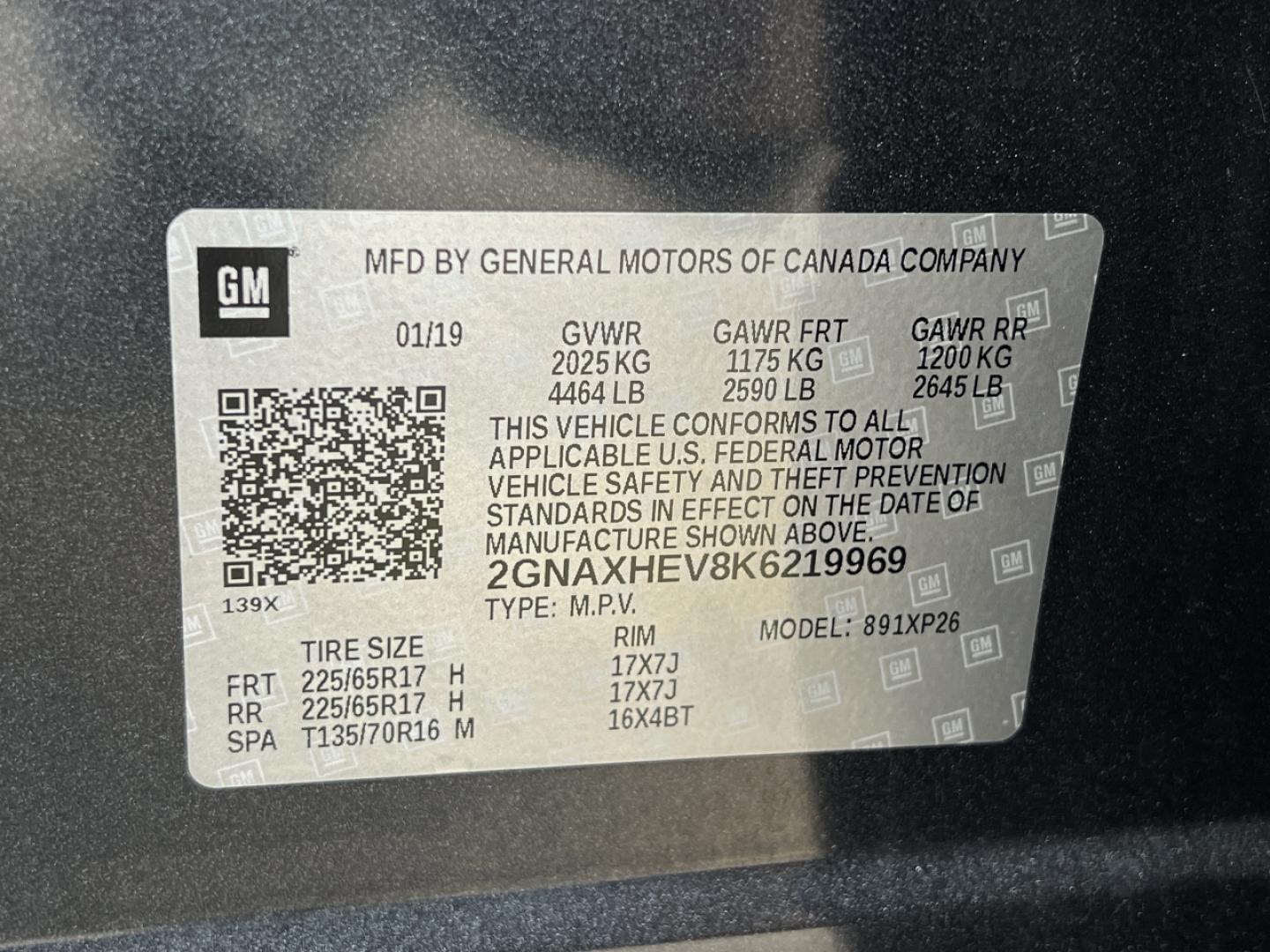2019 GRAY /Black/Gray Cloth CHEVROLET EQUINOX LS (2GNAXHEV8K6) with an 1.5L 4 Cyl. engine, Automatic transmission, located at 506 S. Kingshighway, Cape Girardeau, MO, 63703, 37.294994, -89.556206 - 2019 Chevrolet Equinox LS 110xxx miles Front Wheel Drive 1.5L 4 Cyl. Automatic Power Driver Seat Backup Camera Bluetooth Remote Start Cruise Power Windows/Locks/Mirrors We have financing available and we accept trades! Fill out a credit application on our website or come by today! If you - Photo#46