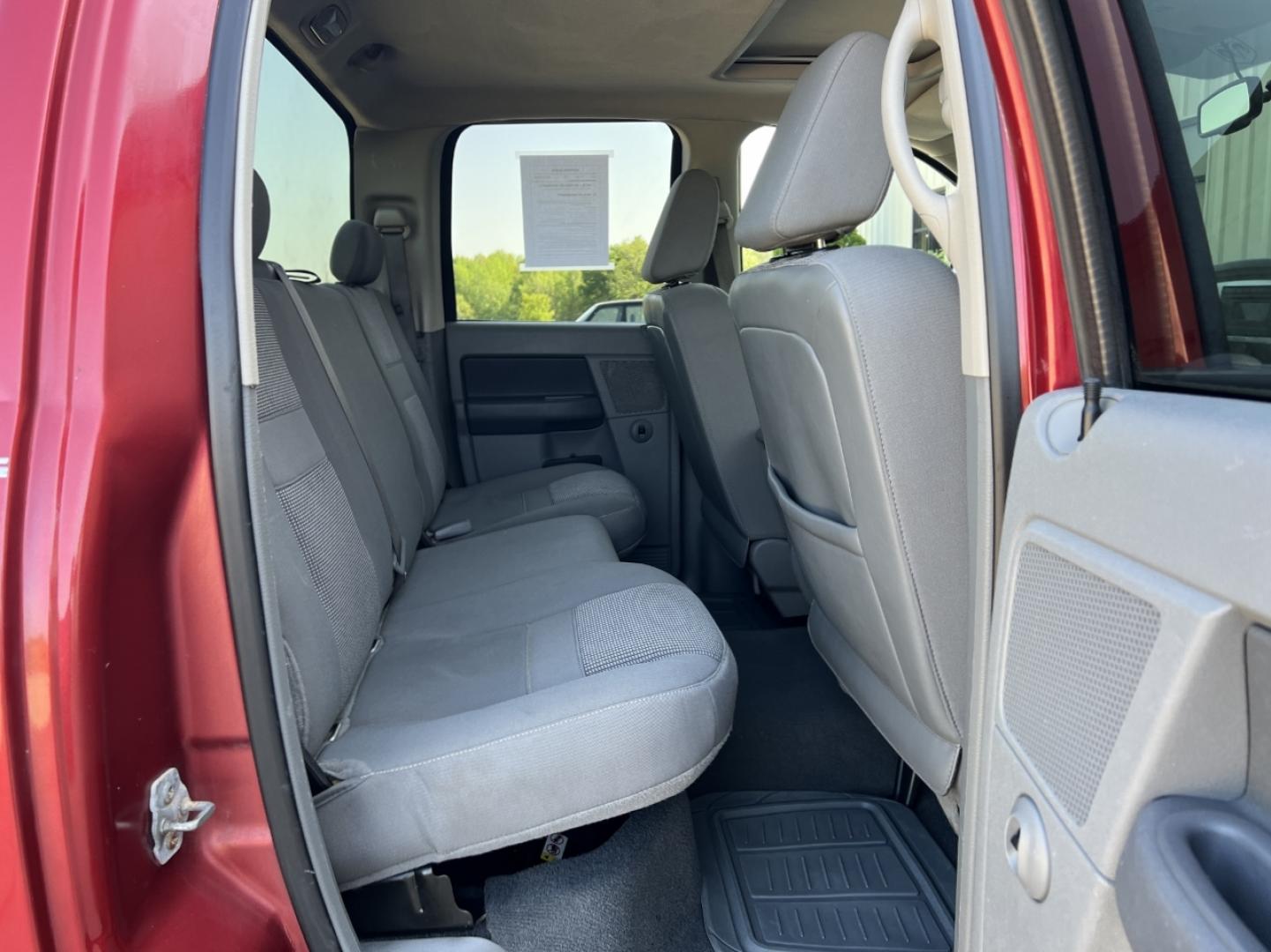 2008 RED /Gray Cloth DODGE RAM 1500 BIG HORN (1D7HU18298S) with an 5.7L V8 HEMI engine, Automatic transmission, located at 506 S. Kingshighway, Cape Girardeau, MO, 63703, (573) 235-5000, 37.294994, -89.556206 - 2008 Dodge Ram 1500 Big Horn 143xxx miles 4x4 5.7L V8 HEMI Automatic Power Driver Seat Cruise Remote Start Power Windows/Locks/Mirrors We have financing available and we accept trades! Fill out a credit application on our website or come by today! If you have any questions, give us a call - Photo#17