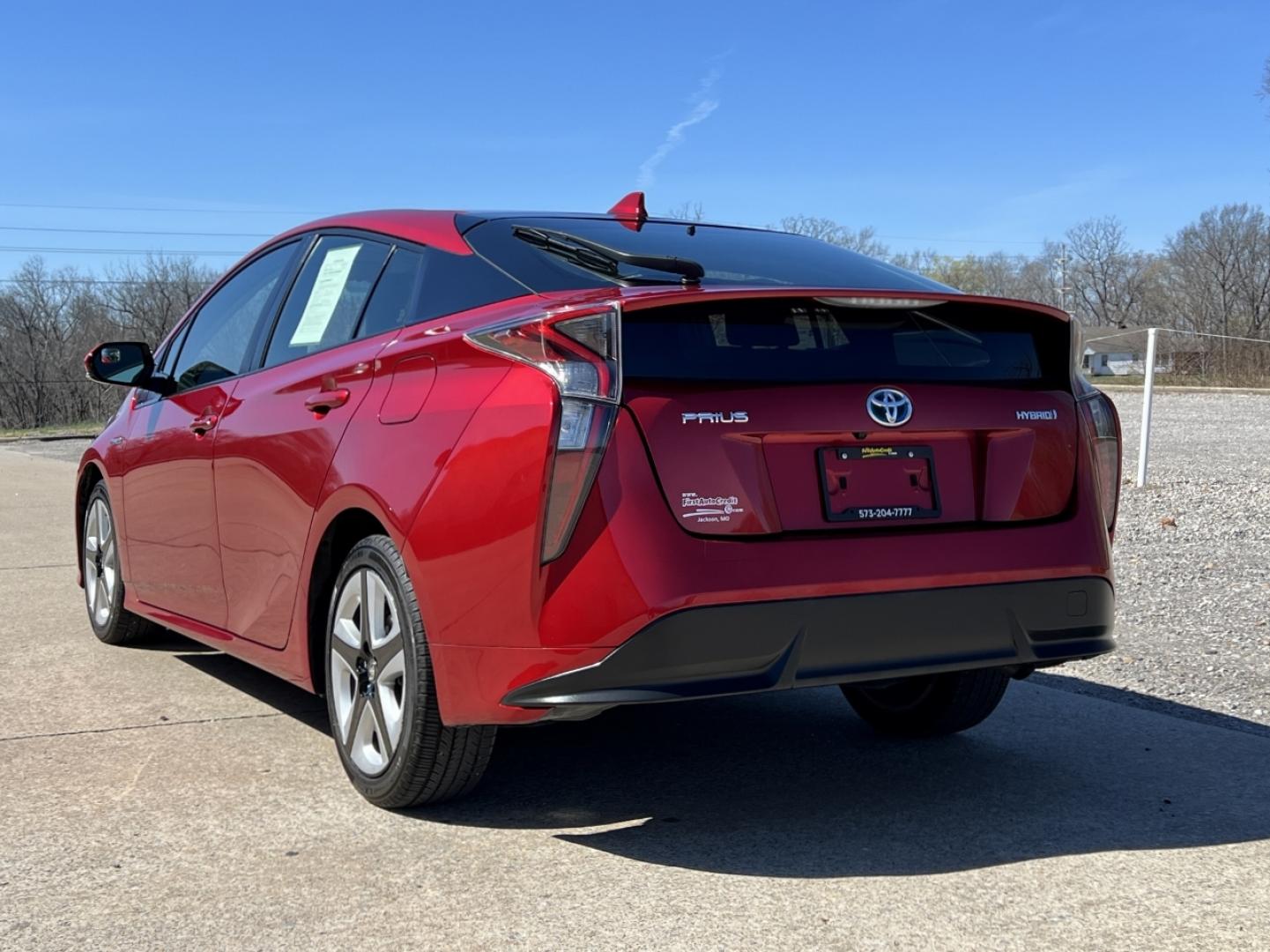 2017 RED /Black Leather Toyota Prius Three (JTDKARFUXH3) with an 1.8L 4 Cyl. HYBRID engine, CVT transmission, located at 2990 Old Orchard Rd., Jackson, MO, 63755, 37.354214, -89.612106 - 2017 Toyota Prius Three Local 1-Owner Only 62xxx miles Front Wheel Drive 1.8L 4 Cyl. Hybrid Automatic Leather Navigation Backup Camera Bluetooth Cruise Power Windows/Locks/Mirrors We have financing available and we accept trades! Fill out a credit application on our website or come by to - Photo#8