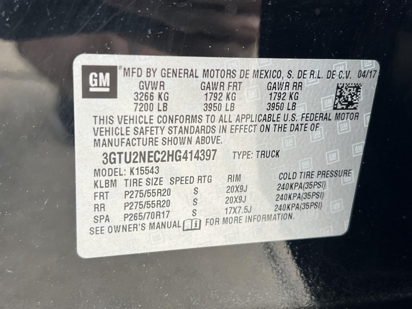 2017 BLACK /Tan Leather GMC Sierra 1500 SLT Crew Cab Long Box 4WD (3GTU2NEC2HG) with an 5.3L V8 engine, Automatic transmission, located at 2990 Old Orchard Rd., Jackson, MO, 63755, 37.354214, -89.612106 - 2017 GMC Sierra 1500 SLT 1-Owner 171xxx miles 4x4 5.3L V8 Automatic Leather Power/Heated Seats Backup Camera Bluetooth Remote Start Cruise Power Windows/Locks/Mirrors We have financing available and we accept trades! Fill out a credit application on our website or come by today! If you - Photo#45