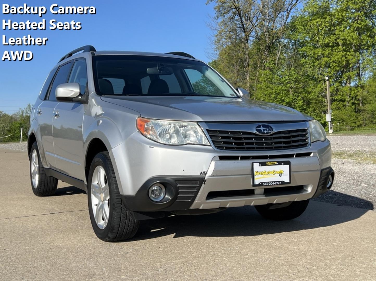 2010 SILVER /Black Leather Subaru Forester 2.5X Limited (JF2SH6DC3AH) with an 2.5L 4 Cyl. engine, Automatic transmission, located at 2990 Old Orchard Rd., Jackson, MO, 63755, 37.354214, -89.612106 - 2010 Subaru Forester 2.5X Limited 163xxx miles All Wheel Drive 2.5L 4 Cyl. Automatic Leather Backup Camera Power Driver Seat Heated Seats Sunroof Cruise Power Windows/Locks/Mirrors We have financing available and we accept trades! Fill out a credit application on our website or come by t - Photo#0