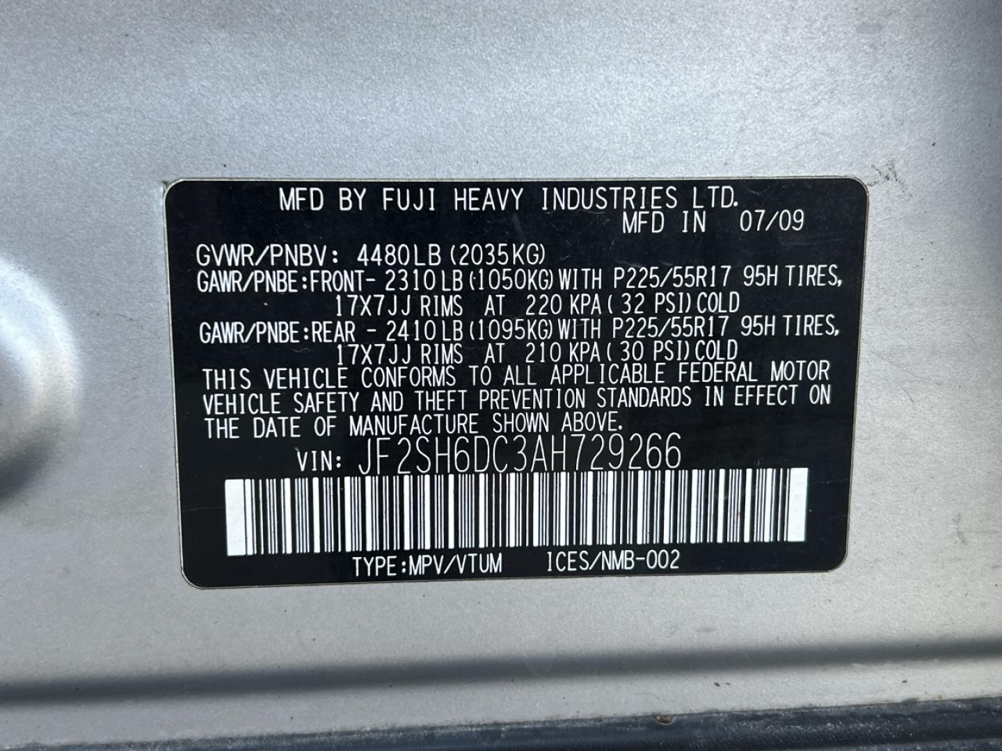 2010 SILVER /Black Leather Subaru Forester 2.5X Limited (JF2SH6DC3AH) with an 2.5L 4 Cyl. engine, Automatic transmission, located at 2990 Old Orchard Rd., Jackson, MO, 63755, 37.354214, -89.612106 - 2010 Subaru Forester 2.5X Limited 163xxx miles All Wheel Drive 2.5L 4 Cyl. Automatic Leather Backup Camera Power Driver Seat Heated Seats Sunroof Cruise Power Windows/Locks/Mirrors We have financing available and we accept trades! Fill out a credit application on our website or come by t - Photo#50
