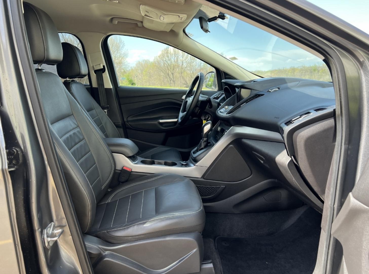 2014 GRAY /Black Leather Ford Escape SE FWD (1FMCU0GX1EU) with an 1.6L 4 Cyl. engine, Automatic transmission, located at 2990 Old Orchard Rd., Jackson, MO, 63755, 37.354214, -89.612106 - 2014 Ford Escape SE Only 90xxx miles Front Wheel Drive 1.6L 4 Cyl. Automatic Leather Power Driver Seat Heated Seats Backup Camera Bluetooth Cruise Power Windows/Locks/Mirrors We have financing available and we accept trades! Fill out a credit application on our website or come by today! - Photo#16