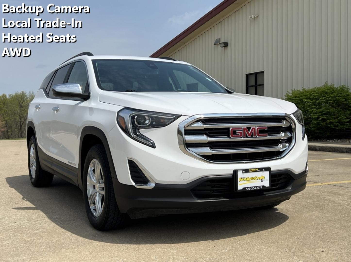 2021 WHITE /Gray Cloth GMC Terrain SLE AWD (3GKALTEV3ML) with an 1.5L 4 Cyl. TURBO engine, Automatic transmission, located at 2990 Old Orchard Rd., Jackson, MO, 63755, 37.354214, -89.612106 - 2021 GMC Terrain SLE 70xxx miles All Wheel Drive 1.5L 4 Cyl. Automatic Backup Camera Power Driver Seat Heated Seats Bluetooth Remote Start Cruise Power Windows/Locks/Mirrors We have financing available and we accept trades! Fill out a credit application on our website or come by today! - Photo#0