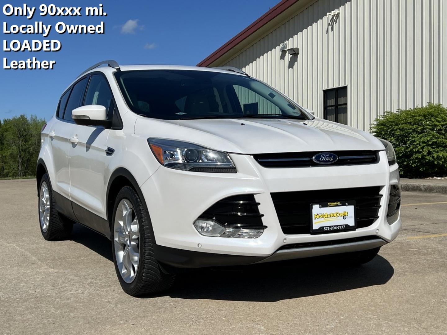 2016 WHITE /Tan Leather Ford Escape Titanium FWD (1FMCU0J9XGU) with an 2.0L 4 Cyl. engine, Automatic transmission, located at 2990 Old Orchard Rd., Jackson, MO, 63755, 37.354214, -89.612106 - 2016 Ford Escape Titanium Only 90xxx miles Front Wheel Drive 2.0L 4 Cyl. Automatic Leather Navigation Power/Heated Seats Backup Camera Sunroof Bluetooth Remote Start Cruise Power Window/Locks/Mirrors We have financing available and we accept trades! Fill out a credit application on our - Photo#0