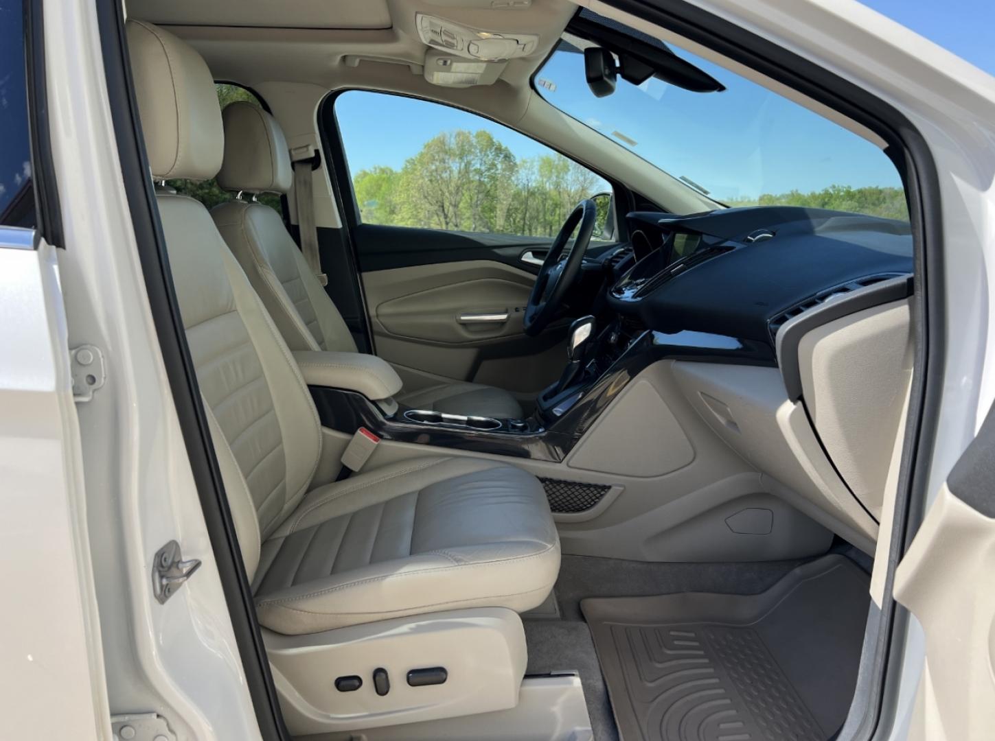 2016 WHITE /Tan Leather Ford Escape Titanium FWD (1FMCU0J9XGU) with an 2.0L 4 Cyl. engine, Automatic transmission, located at 2990 Old Orchard Rd., Jackson, MO, 63755, 37.354214, -89.612106 - 2016 Ford Escape Titanium Only 90xxx miles Front Wheel Drive 2.0L 4 Cyl. Automatic Leather Navigation Power/Heated Seats Backup Camera Sunroof Bluetooth Remote Start Cruise Power Window/Locks/Mirrors We have financing available and we accept trades! Fill out a credit application on our - Photo#18