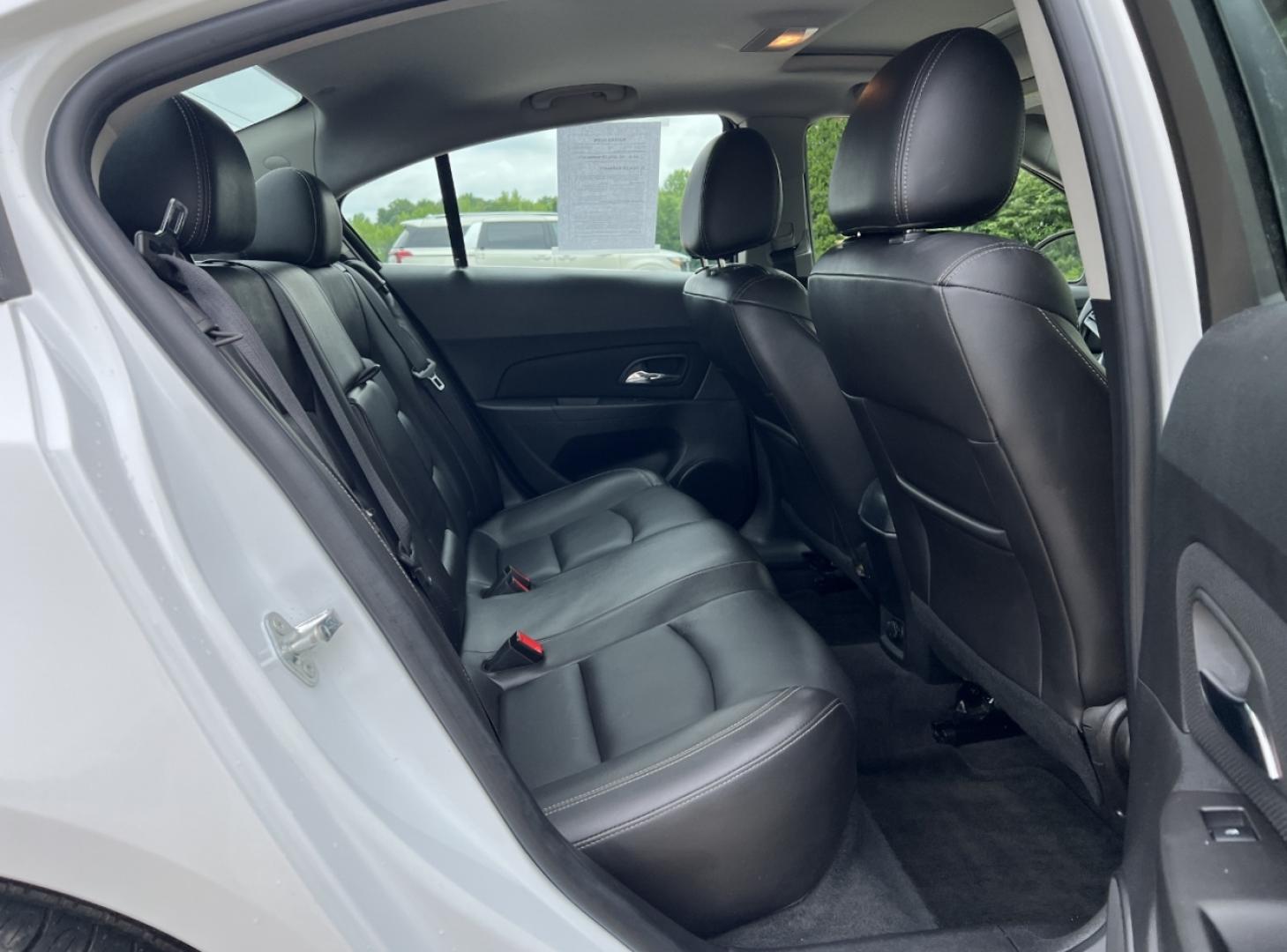 2014 WHITE /Black Leather Chevrolet Cruze LT (1G1PE5SB4E7) with an 1.4L 4 Cyl. TURBO engine, Automatic transmission, located at 506 S. Kingshighway, Cape Girardeau, MO, 63703, (573) 235-5000, 37.294994, -89.556206 - 2014 Chevrolet Cruze LT 185xxx miles Front Wheel Drive 1.4L 4 Cyl. Automatic Leather Power Driver Seat Heated Seats Sunroof Bluetooth Remote Start Cruise Power Windows/Locks/Mirrors We have financing available and we accept trades! Fill out a credit application on our website or come by - Photo#18