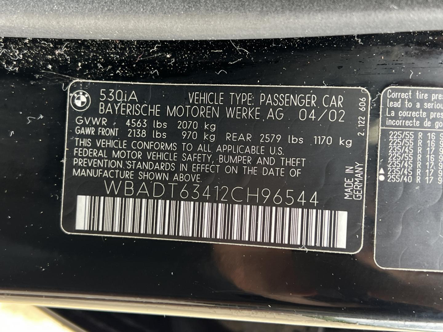 2002 BLACK /Gray Leather BMW 5-Series 530i (WBADT63412C) with an 3.0L I6 engine, Automatic transmission, located at 2990 Old Orchard Rd., Jackson, MO, 63755, 37.354214, -89.612106 - 2002 BMW 5 Series 530I 182xxx miles Rear Wheel Drive 3.0L 6 Cyl. Automatic Leather Power Seats Sunroof Cruise Power Windows/Locks/Mirrors We have financing available and we accept trades! Fill out a credit application on our website or come by today! If you have any questions, give us a c - Photo#40