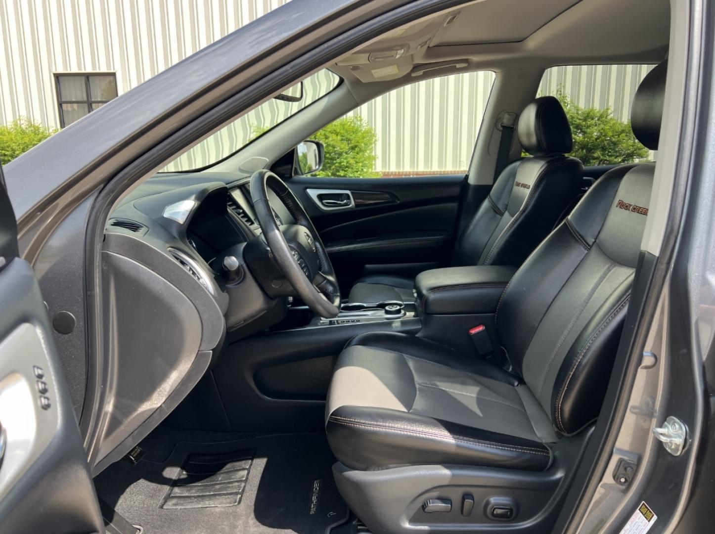 2019 GRAY /Black/Gray Leather Nissan Pathfinder SL 4WD (5N1DR2MM2KC) with an 3.5L V6 engine, CVT transmission, located at 2990 Old Orchard Rd., Jackson, MO, 63755, 37.354214, -89.612106 - 2019 Nissan Pathfinder SL Rock Creek 1-Owner 160xxx miles 4 Wheel Drive 3.5L V6 Automatic Leather 3rd Row Navigation Power/Heated Seats Heated Rear Seats Heated Steering Wheel Sunroof Backup Camera Bluetooth Remote Start Cruise Power Windows/Locks/Mirrors We have financing availabl - Photo#18