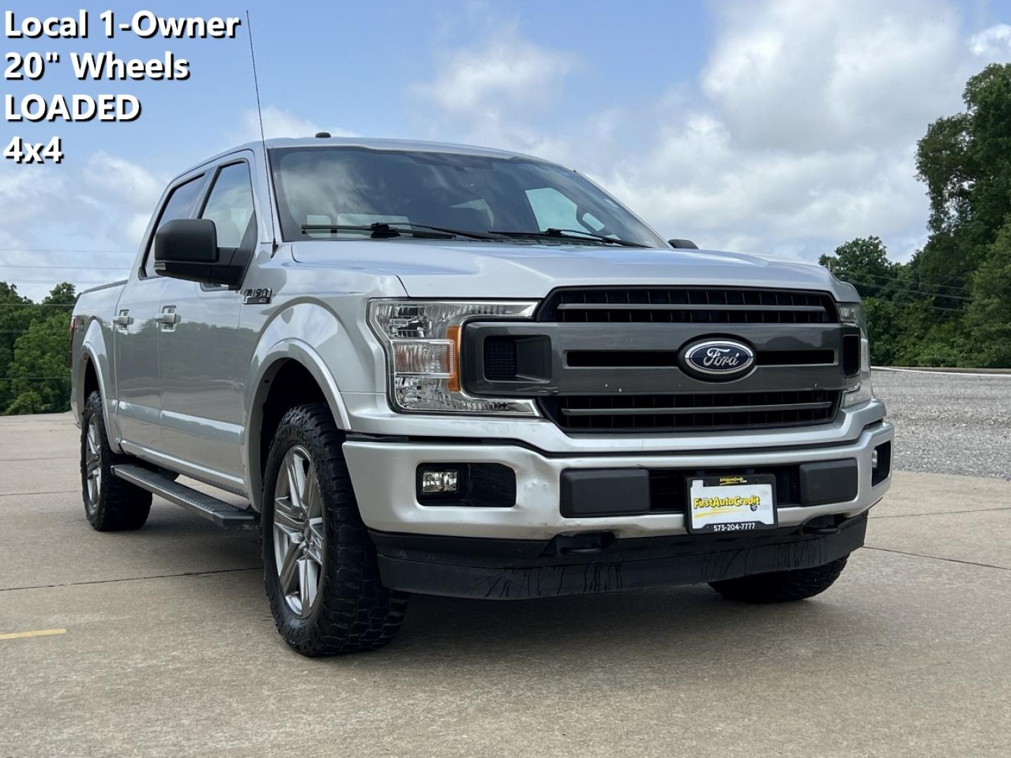 2018 SILVER /Black Cloth Ford F-150 XLT SuperCrew 5.5-ft. Bed 4WD (1FTEW1EG0JK) with an 3.5L V6 TURBO engine, Automatic transmission, located at 2990 Old Orchard Rd., Jackson, MO, 63755, 37.354214, -89.612106 - 2018 Ford F-150 XLT Local 1-Owner 124xxx miles 4x4 3.5L V6 Automatic Navigation Power/Heated Seats Backup Camera Bluetooth Remote Start Cruise Power Windows/Locks/Mirrors We have financing available and we accept trades! Fill out a credit application on our website or come by today! If - Photo#0