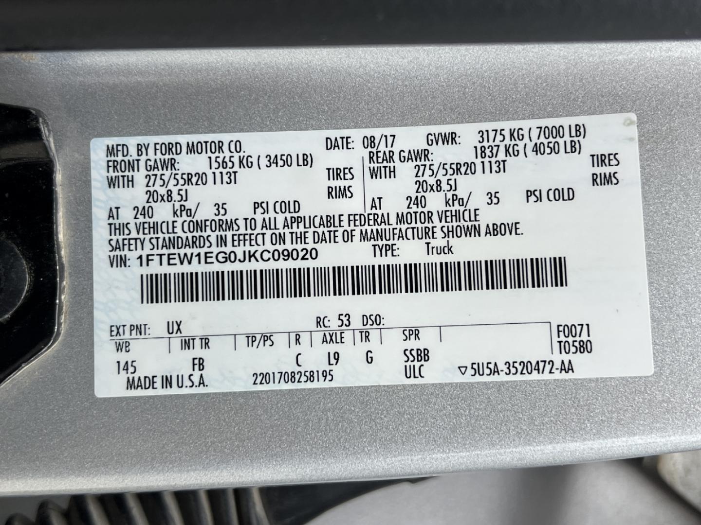 2018 SILVER /Black Cloth Ford F-150 XLT SuperCrew 5.5-ft. Bed 4WD (1FTEW1EG0JK) with an 3.5L V6 TURBO engine, Automatic transmission, located at 2990 Old Orchard Rd., Jackson, MO, 63755, 37.354214, -89.612106 - 2018 Ford F-150 XLT Local 1-Owner 124xxx miles 4x4 3.5L V6 Automatic Navigation Power/Heated Seats Backup Camera Bluetooth Remote Start Cruise Power Windows/Locks/Mirrors We have financing available and we accept trades! Fill out a credit application on our website or come by today! If - Photo#52