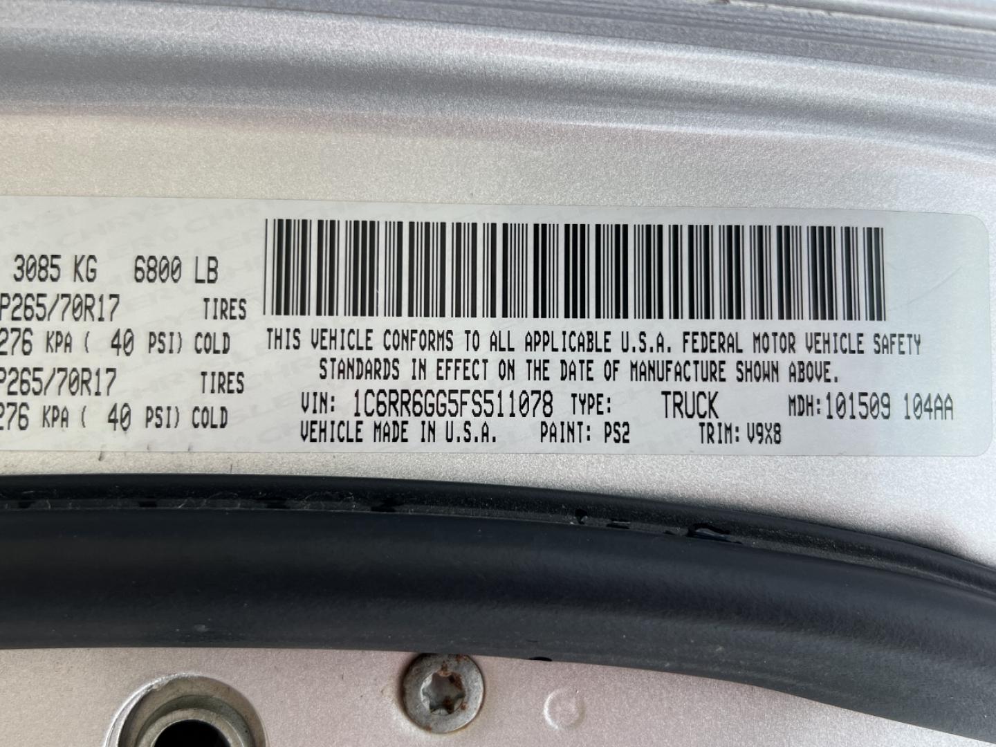 2015 SILVER /Gray Cloth RAM 1500 SLT Quad Cab 2WD (1C6RR6GG5FS) with an 3.6L V6 engine, Automatic transmission, located at 506 S. Kingshighway, Cape Girardeau, MO, 63703, (573) 235-5000, 37.294994, -89.556206 - 2015 Ram 1500 SLT 96xxx miles Rear Wheel Drive 3.6L V6 Automatic Bluetooth Cruise Power Windows/Locks/Mirrors We have financing available and we accept trades! Fill out a credit application on our website or come by today! If you have any questions, give us a call at (573) 235-5000 or visit - Photo#45