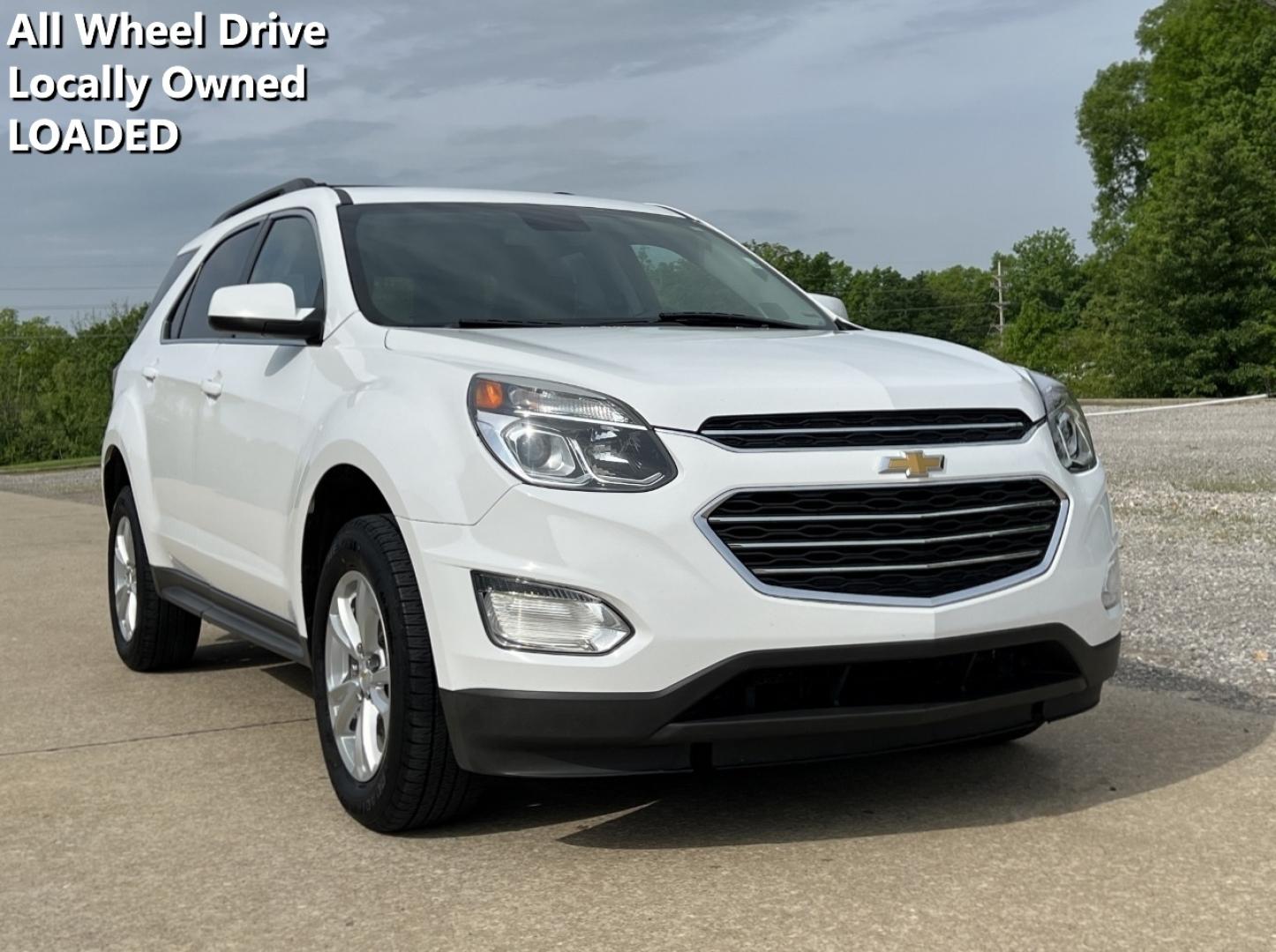 2016 WHITE /Black Cloth Chevrolet Equinox LT AWD (2GNFLFE36G6) with an 3.6L V6 engine, Automatic transmission, located at 2990 Old Orchard Rd., Jackson, MO, 63755, 37.354214, -89.612106 - 2016 Chevrolet Equinox LT 129xxx miles All Wheel Drive 3.6L V6 Automatic Navigation Power Driver Seat Heated Seats Backup Camera Bluetooth Remote Start Cruise Power Windows/Locks/Mirrors We have financing available and we accept trades! Fill out a credit application on our website or co - Photo#0