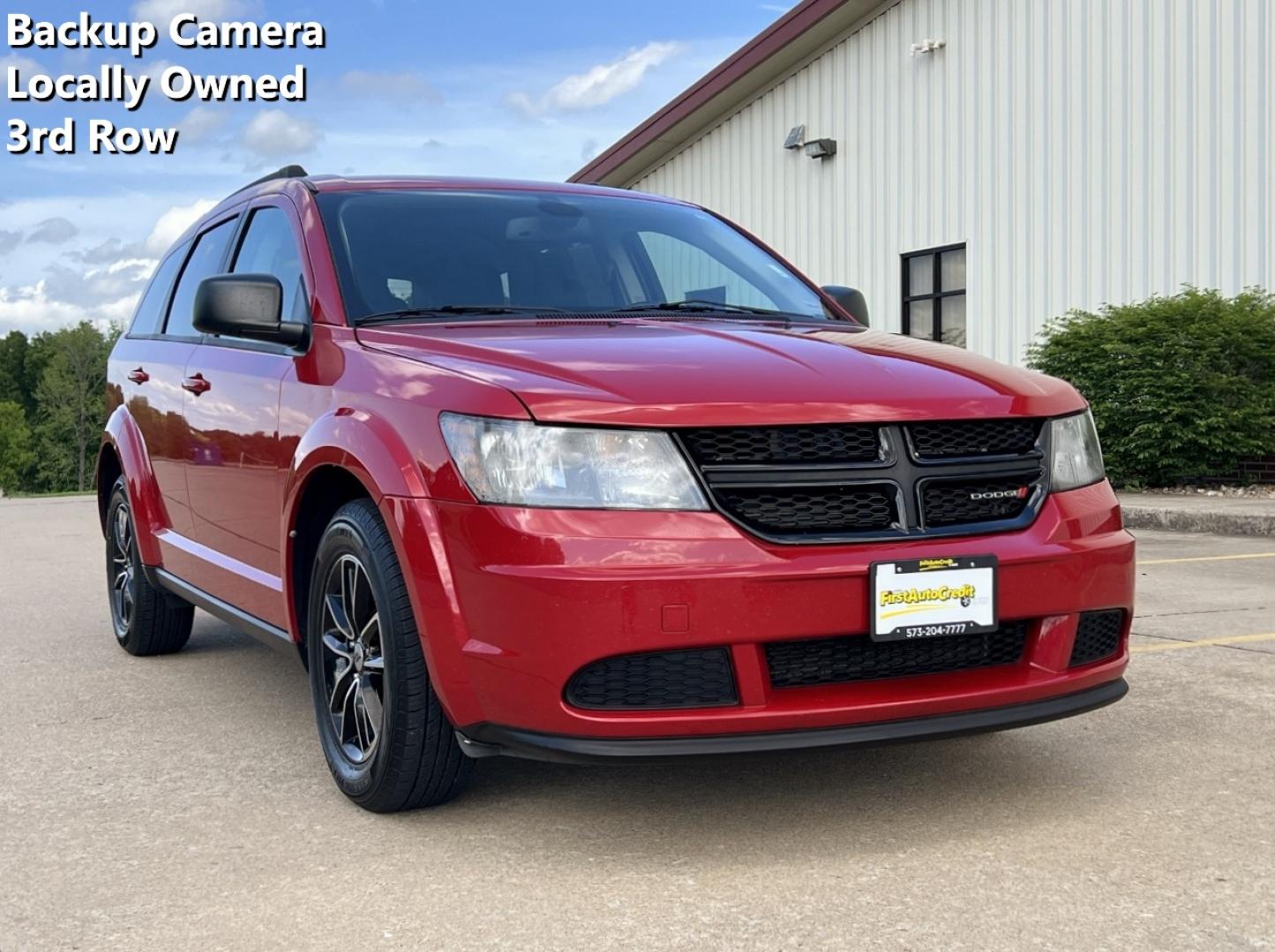 2018 RED /Black Cloth Dodge Journey SE (3C4PDCAB3JT) with an 2.4L 4 Cyl. engine, Automatic transmission, located at 2990 Old Orchard Rd., Jackson, MO, 63755, 37.354214, -89.612106 - 2018 Dodge Journey SE 88xxx miles Front Wheel Drive 2.4L 4 Cyl. Automatic 3rd Row Backup Camera Cruise Power Windows/Locks/Mirrors We have financing available and we accept trades! Fill out a credit application on our website or come by today! If you have any questions, give us a call at ( - Photo#0