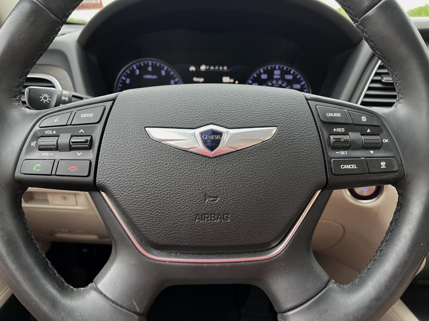 2016 BLACK /Tan Leather Hyundai Genesis 3.8L (KMHGN4JE3GU) with an 3.8L V6 engine, Automatic transmission, located at 506 S. Kingshighway, Cape Girardeau, MO, 63703, (573) 235-5000, 37.294994, -89.556206 - 2016 Hyundai Genesis 1-Owner 120xxx miles Rear Wheel Drive 3.8L V6 Automatic Leather Navigation Backup Camera Power/Heated/Cooled Seats Heated Steering Wheel Sunroof Bluetooth Cruise Power Windows/Locks/Mirrors We have financing available and we accept trades! Fill out a credit applic - Photo#24