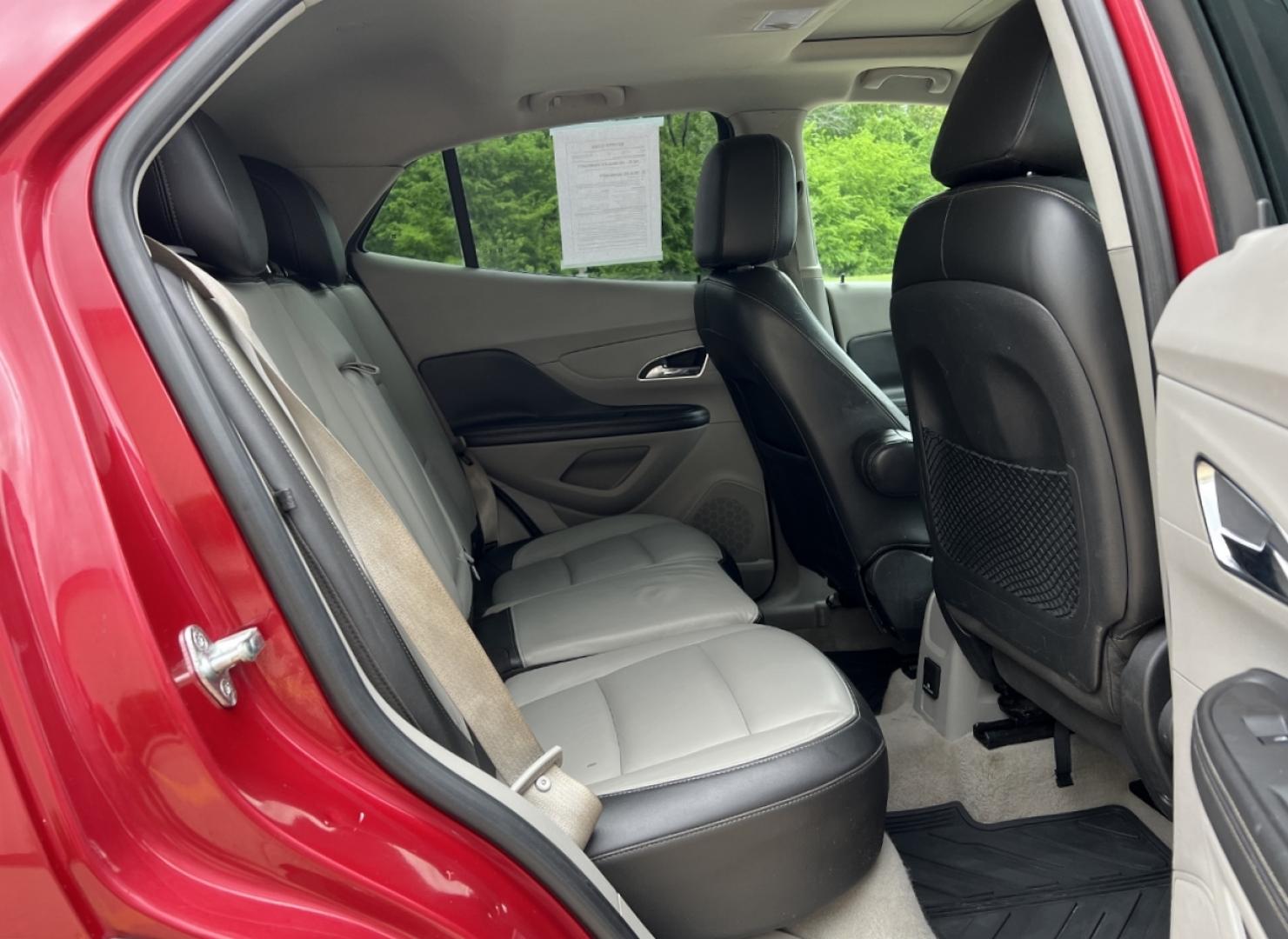 2013 RED /Gray Leather Buick Encore Leather FWD (KL4CJCSB9DB) with an 1.4L 4 Cyl. TURBO engine, Automatic transmission, located at 2990 Old Orchard Rd., Jackson, MO, 63755, 37.354214, -89.612106 - 2013 Buick Encore 109xxx miles Front Wheel Drive 1.4L 4 Cyl. Automatic Leather Backup Camera Power/Heated Seats Heated Steering Wheel Sunroof Bluetooth Cruise Remote Start Power Windows/Locks/Mirrors We have financing available and we accept trades! Fill out a credit application on our - Photo#11