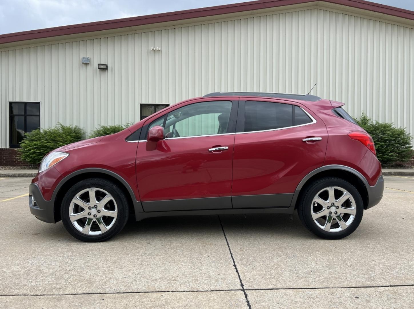 2013 RED /Gray Leather Buick Encore Leather FWD (KL4CJCSB9DB) with an 1.4L 4 Cyl. TURBO engine, Automatic transmission, located at 2990 Old Orchard Rd., Jackson, MO, 63755, 37.354214, -89.612106 - 2013 Buick Encore 109xxx miles Front Wheel Drive 1.4L 4 Cyl. Automatic Leather Backup Camera Power/Heated Seats Heated Steering Wheel Sunroof Bluetooth Cruise Remote Start Power Windows/Locks/Mirrors We have financing available and we accept trades! Fill out a credit application on our - Photo#28