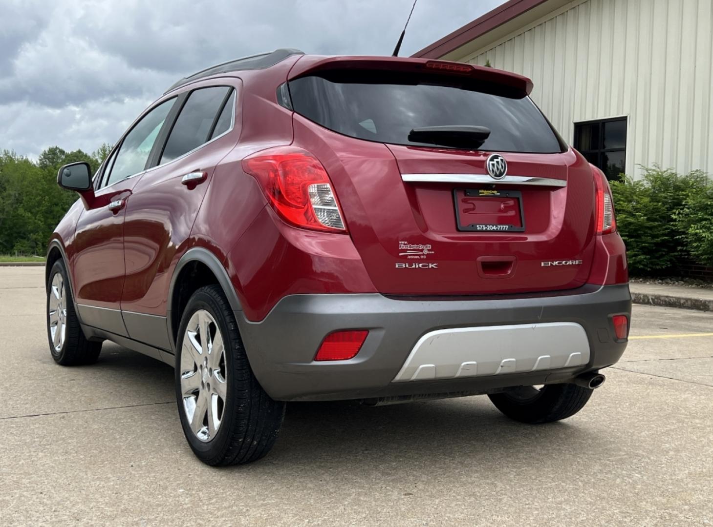 2013 RED /Gray Leather Buick Encore Leather FWD (KL4CJCSB9DB) with an 1.4L 4 Cyl. TURBO engine, Automatic transmission, located at 2990 Old Orchard Rd., Jackson, MO, 63755, 37.354214, -89.612106 - 2013 Buick Encore 109xxx miles Front Wheel Drive 1.4L 4 Cyl. Automatic Leather Backup Camera Power/Heated Seats Heated Steering Wheel Sunroof Bluetooth Cruise Remote Start Power Windows/Locks/Mirrors We have financing available and we accept trades! Fill out a credit application on our - Photo#29