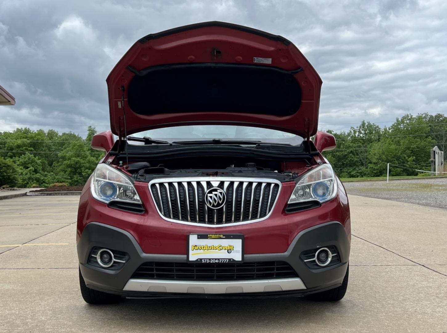 2013 RED /Gray Leather Buick Encore Leather FWD (KL4CJCSB9DB) with an 1.4L 4 Cyl. TURBO engine, Automatic transmission, located at 2990 Old Orchard Rd., Jackson, MO, 63755, 37.354214, -89.612106 - 2013 Buick Encore 109xxx miles Front Wheel Drive 1.4L 4 Cyl. Automatic Leather Backup Camera Power/Heated Seats Heated Steering Wheel Sunroof Bluetooth Cruise Remote Start Power Windows/Locks/Mirrors We have financing available and we accept trades! Fill out a credit application on our - Photo#32