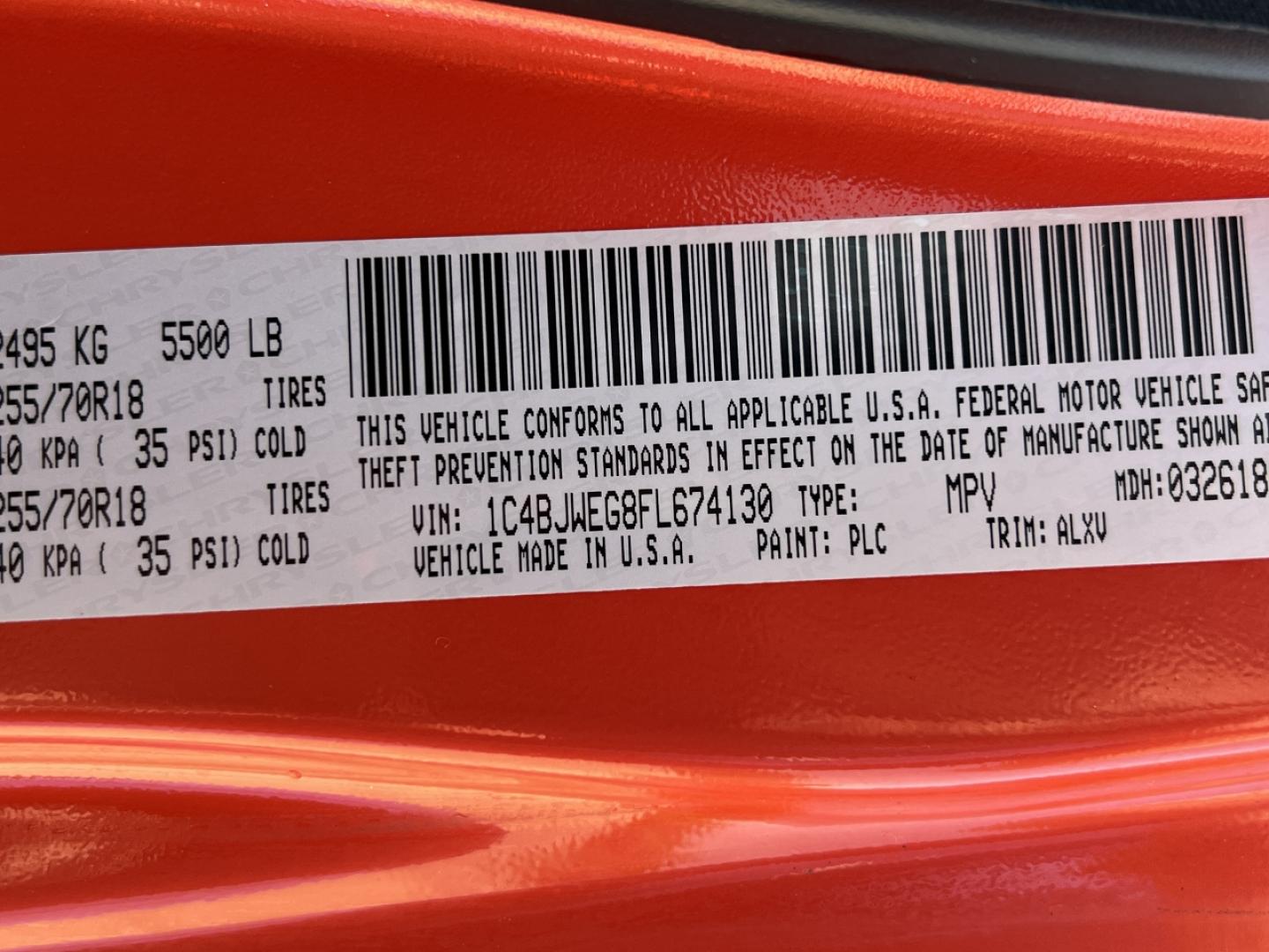 2015 ORANGE /Tan Leather Jeep Wrangler Unlimited Sahara 4WD (1C4BJWEG8FL) with an 3.6L V6 engine, Automatic transmission, located at 506 S. Kingshighway, Cape Girardeau, MO, 63703, (573) 235-5000, 37.294994, -89.556206 - 2015 Jeep Wrangler Unlimited Sahara 103xxx miles 4x4 3.6L V6 Automatic Leather Heated Seats Cruise Power Windows/Locks/Mirrors We have financing available and we accept trades! Fill out a credit application on our website or come by today! If you have any questions, give us a call at (573) - Photo#39